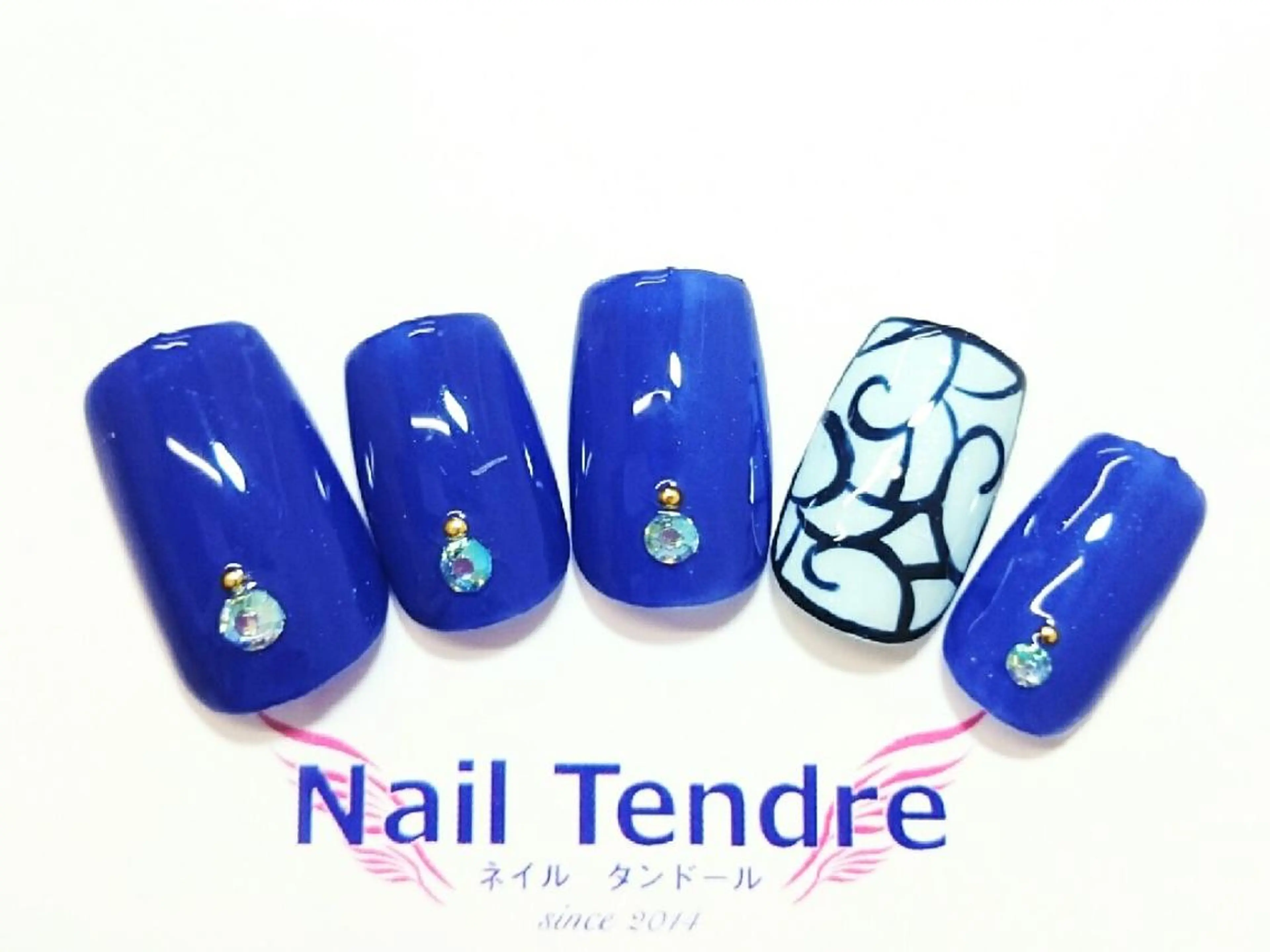 ネイル アートネイル ジェルネイル ソフトジェル ストーンネイル ハンドネイル Nail  Tendreのネイルデザイン