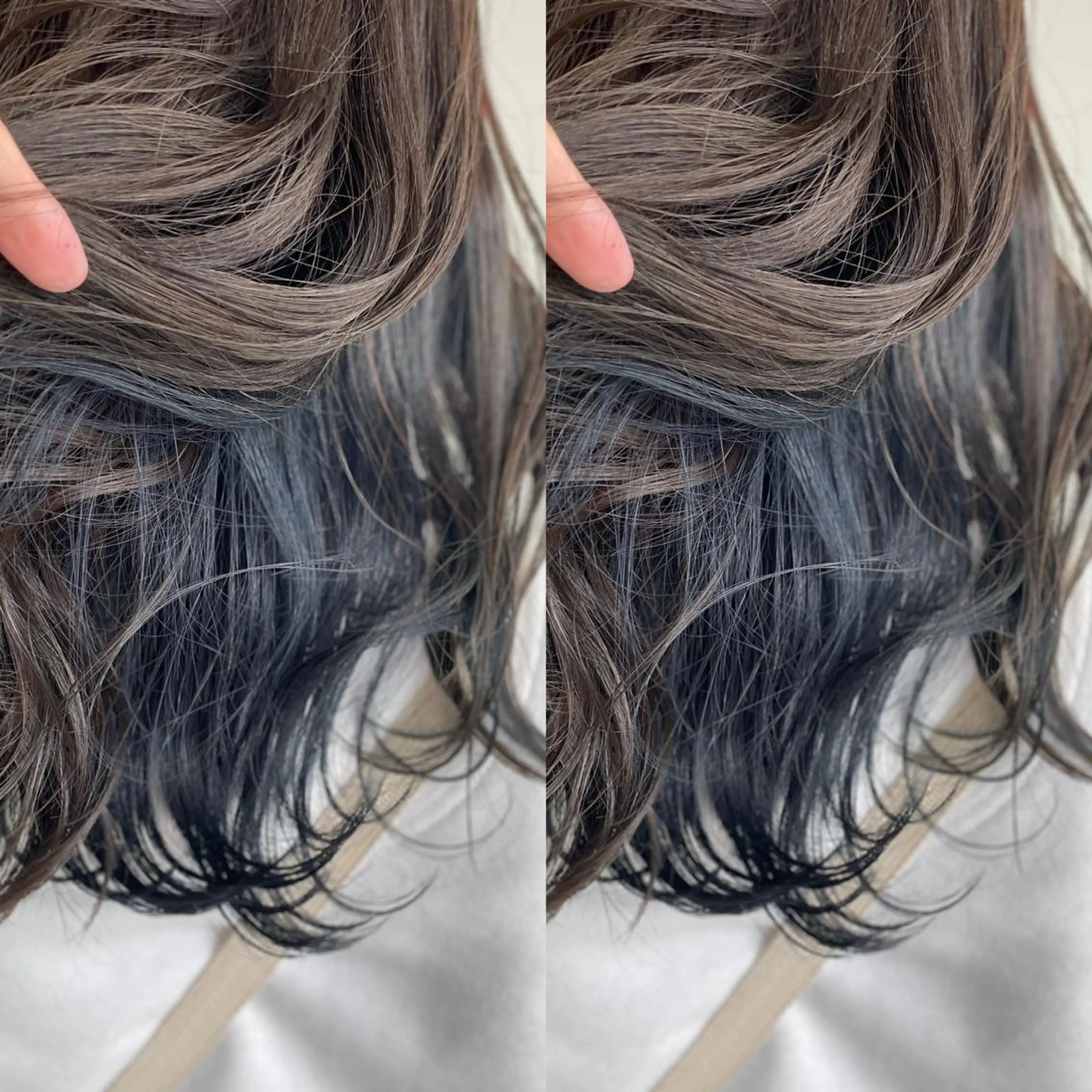 ロング カラー ブルーカラー Snaly カラー特化ページのヘアスタイル