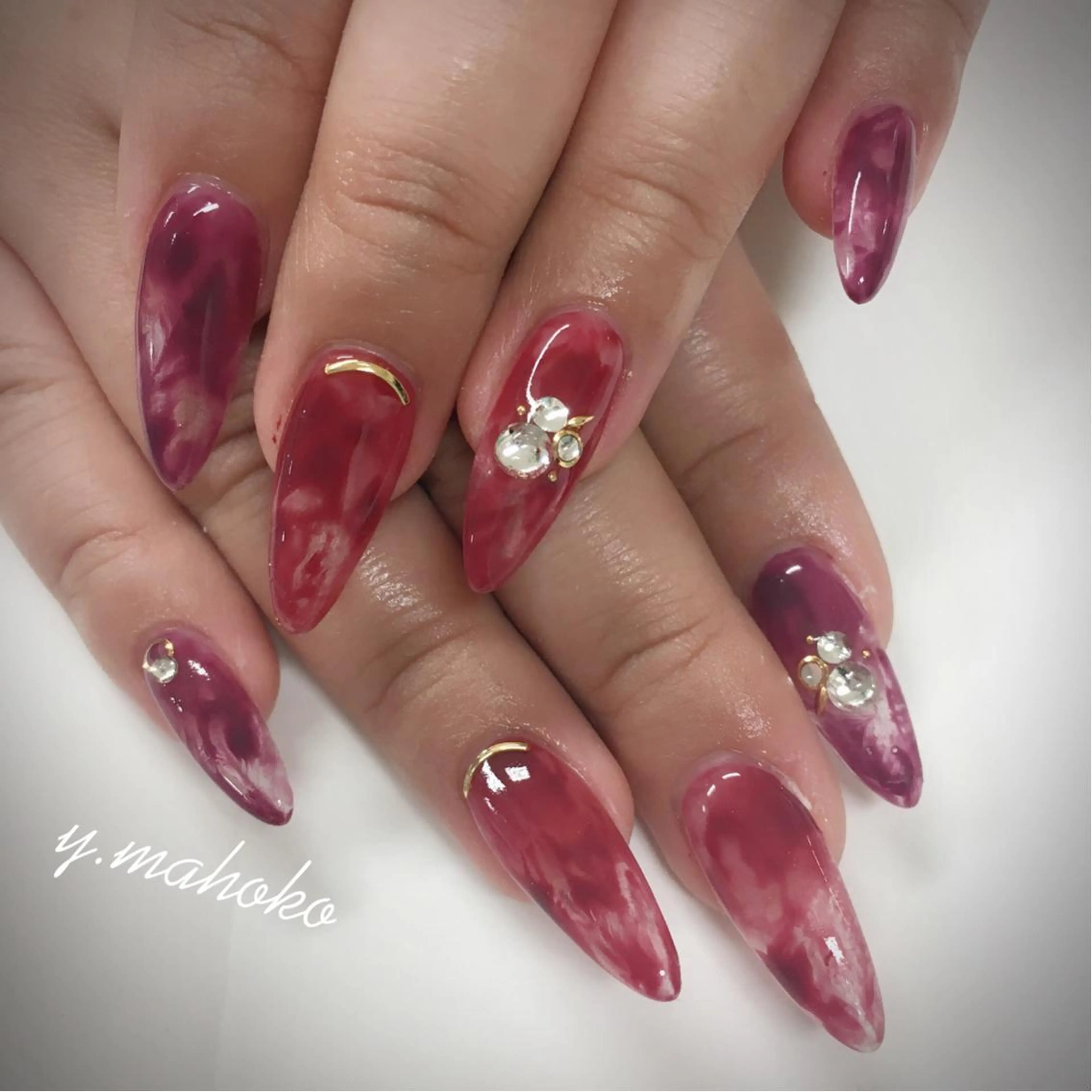 ネイル She nail studio 原宿所属・パラジェル有/ スカルプ/mahoのネイルデザイン