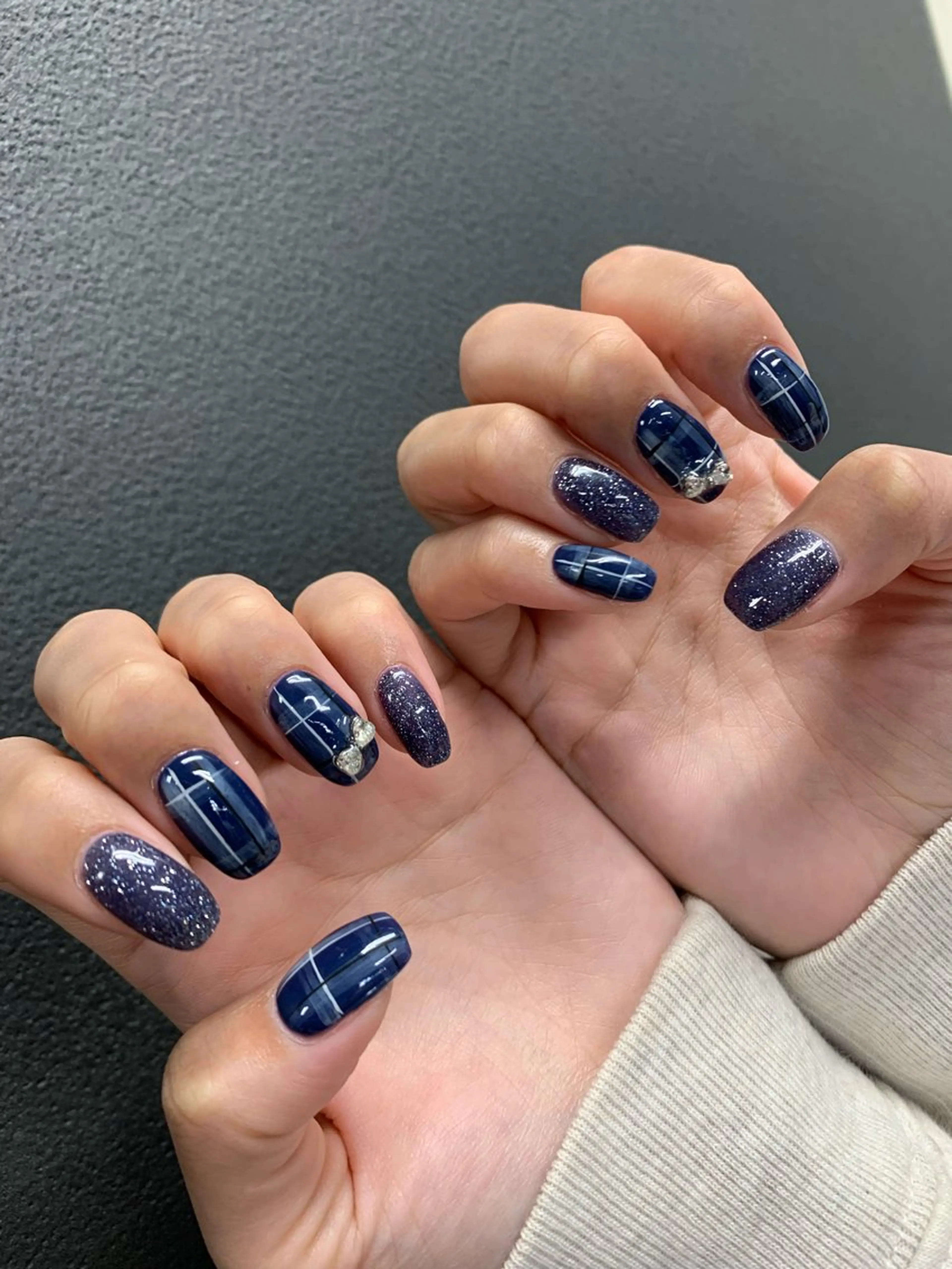 チップ長さ出し持ち込みデザイン（6本)の写真