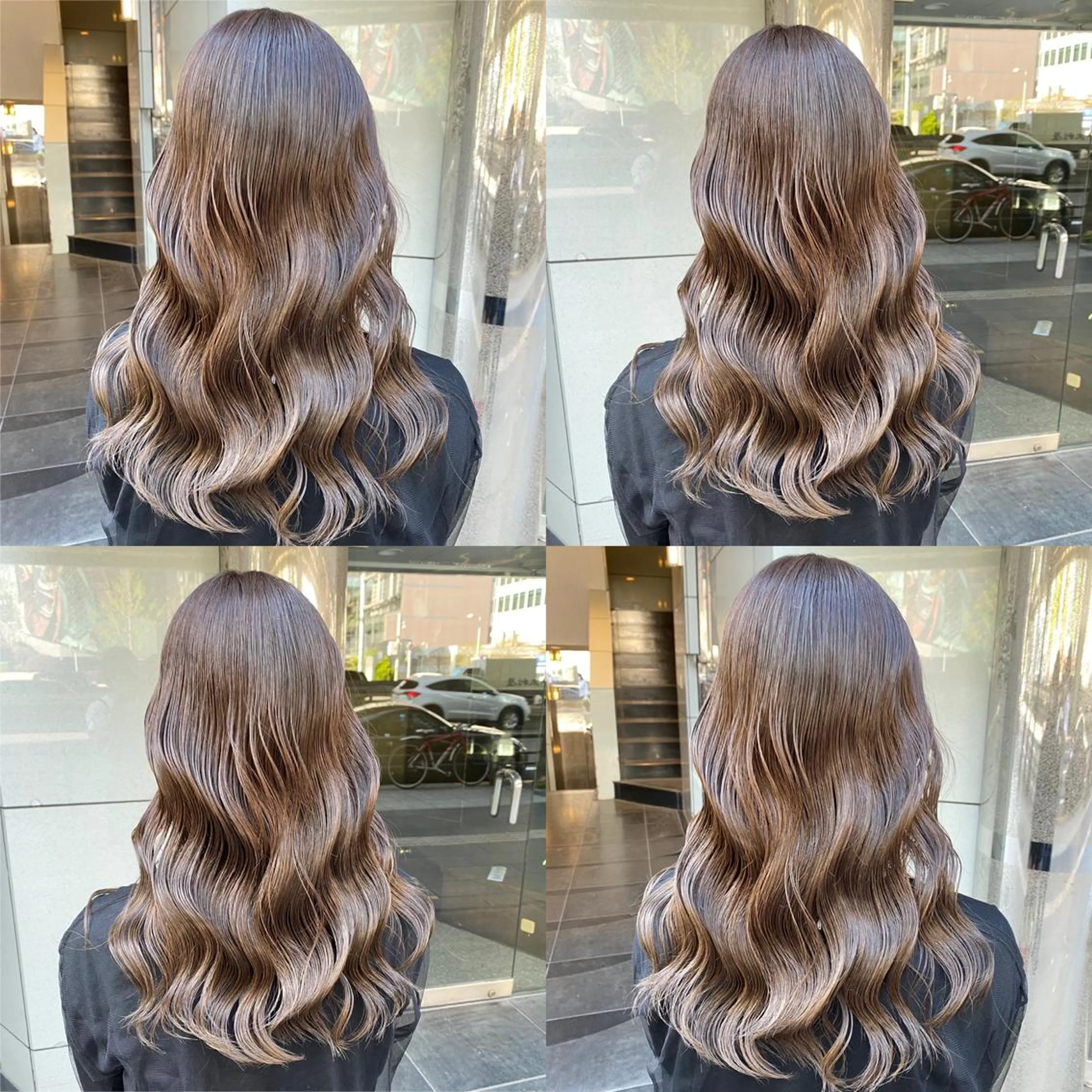 ロング カラー アッシュ アッシュグレー ベージュカラー ブリーチ ブラウンカラー カット ヘアカラー トリートメント ヘッドスパ ヘアセット 韓国レイヤー/ 顔周り💕田中将吾のヘアスタイル