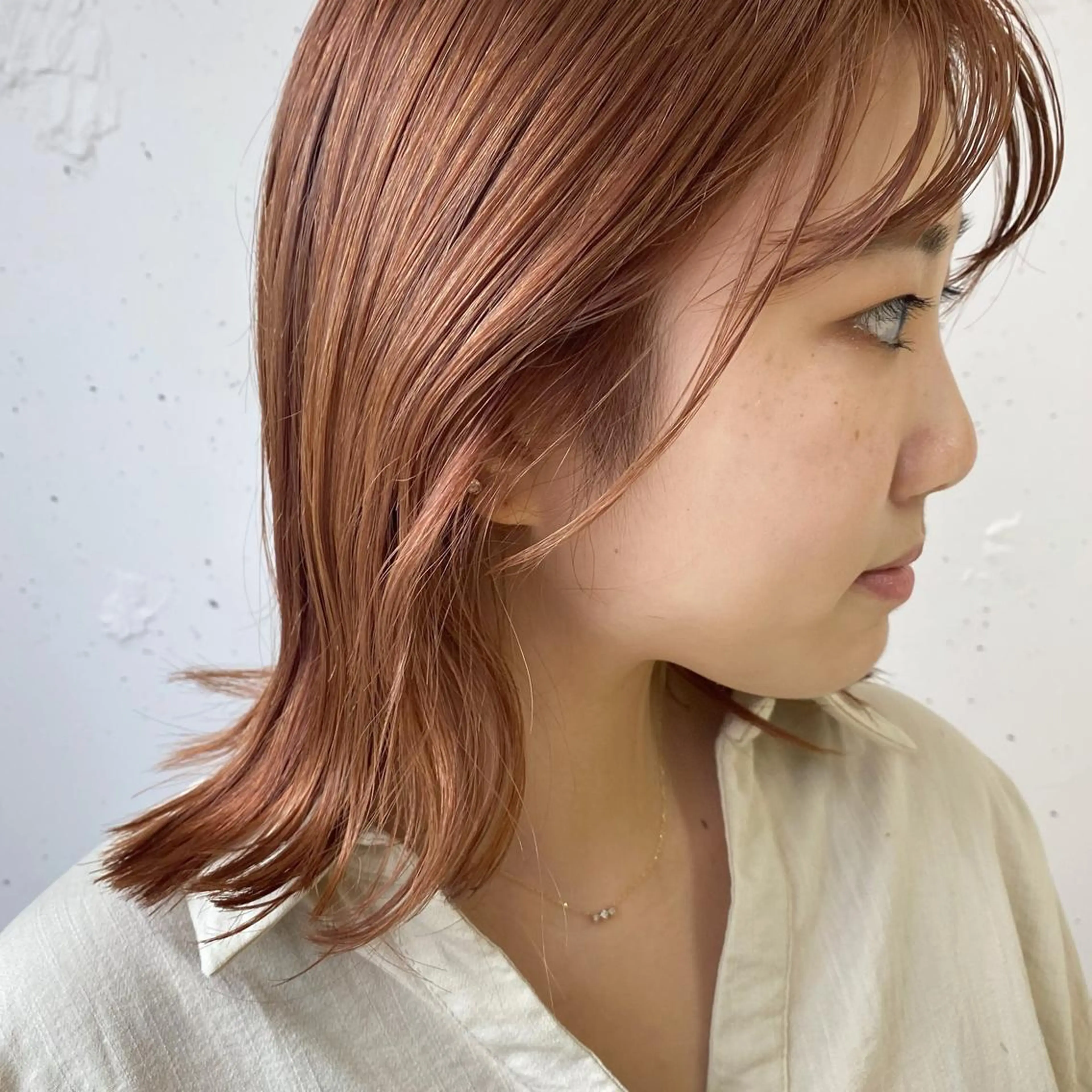 ミディアム 顔周りの垢抜けヘア 立山あいりのヘアスタイル