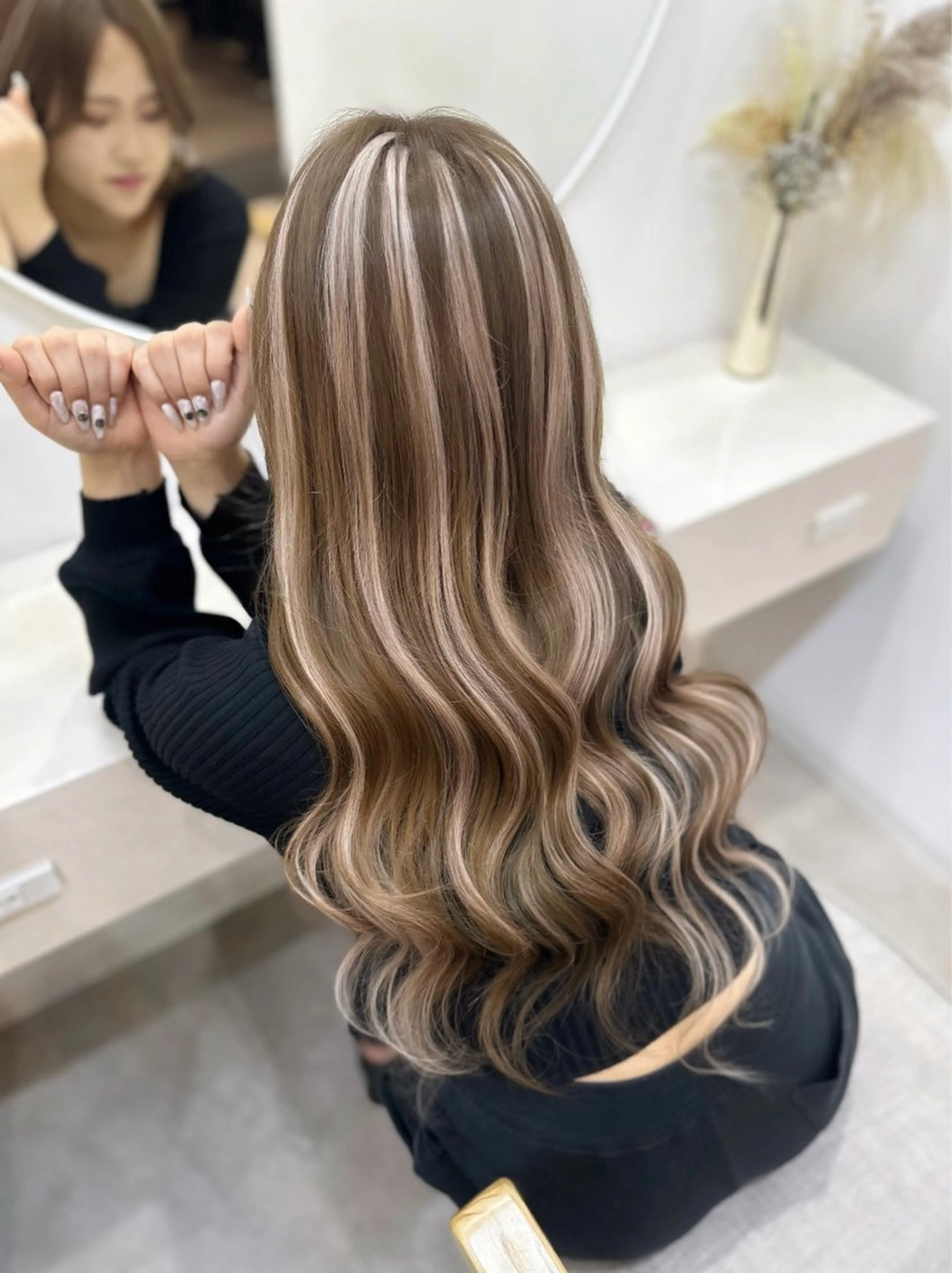 カラー 🎀sakura🎀 艶髪/韓国/ワンホンのヘアスタイル