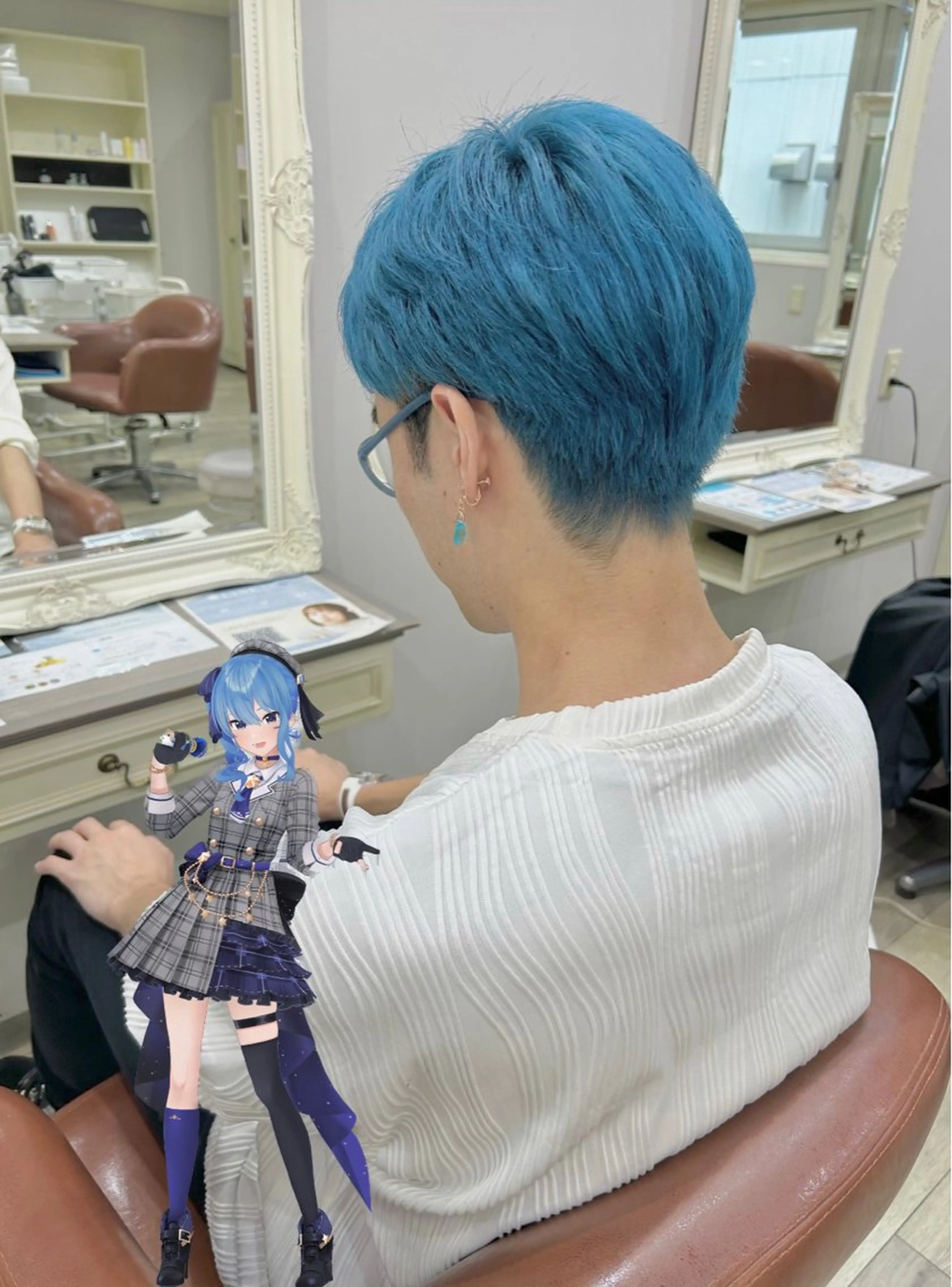 カラー メンズ りん🌷︎名古屋 ブリーチカラーのヘアスタイル