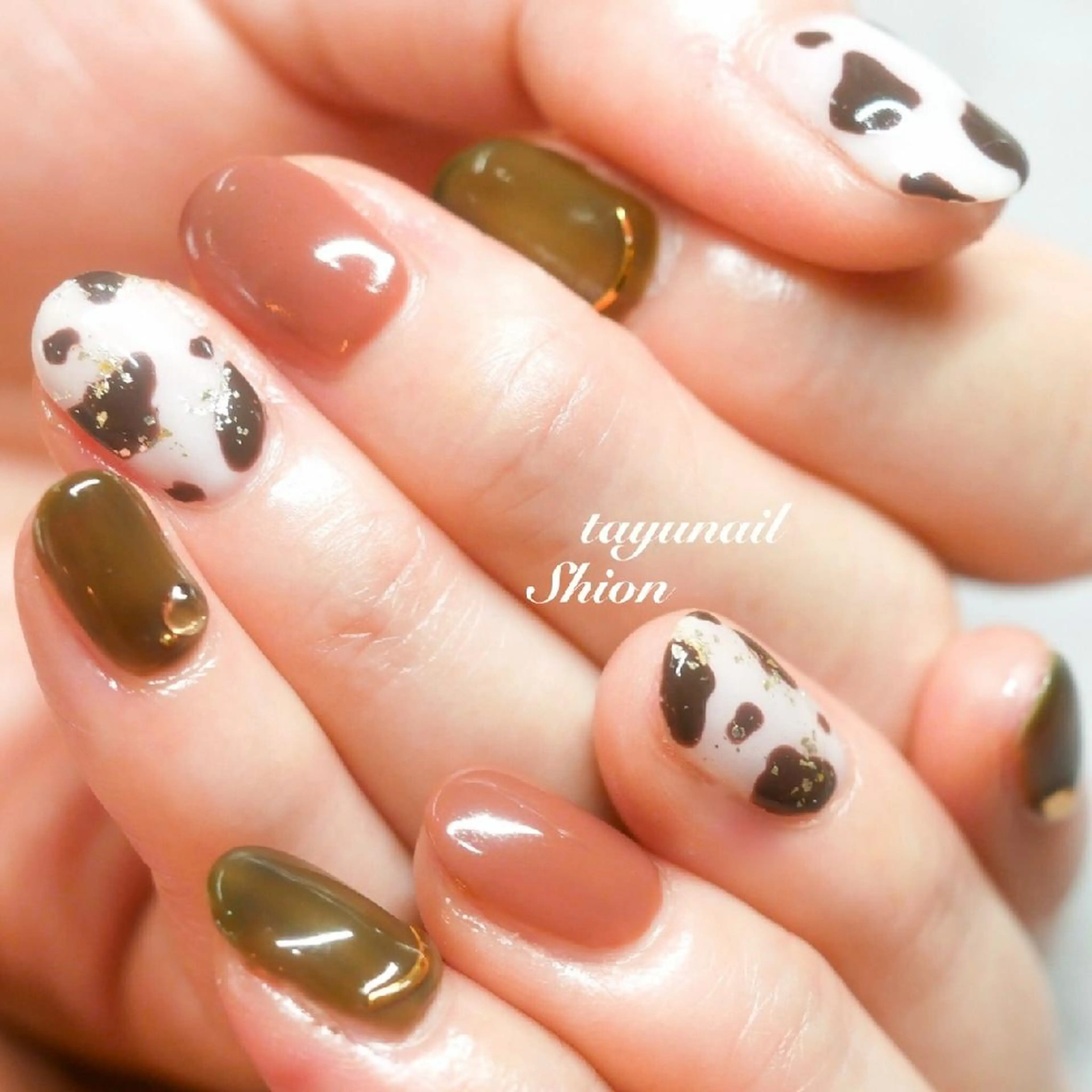 ネイル ブルー ジェルネイル パラジェル ショートネイル ネイルサロン 【たゆnail】のネイルデザイン