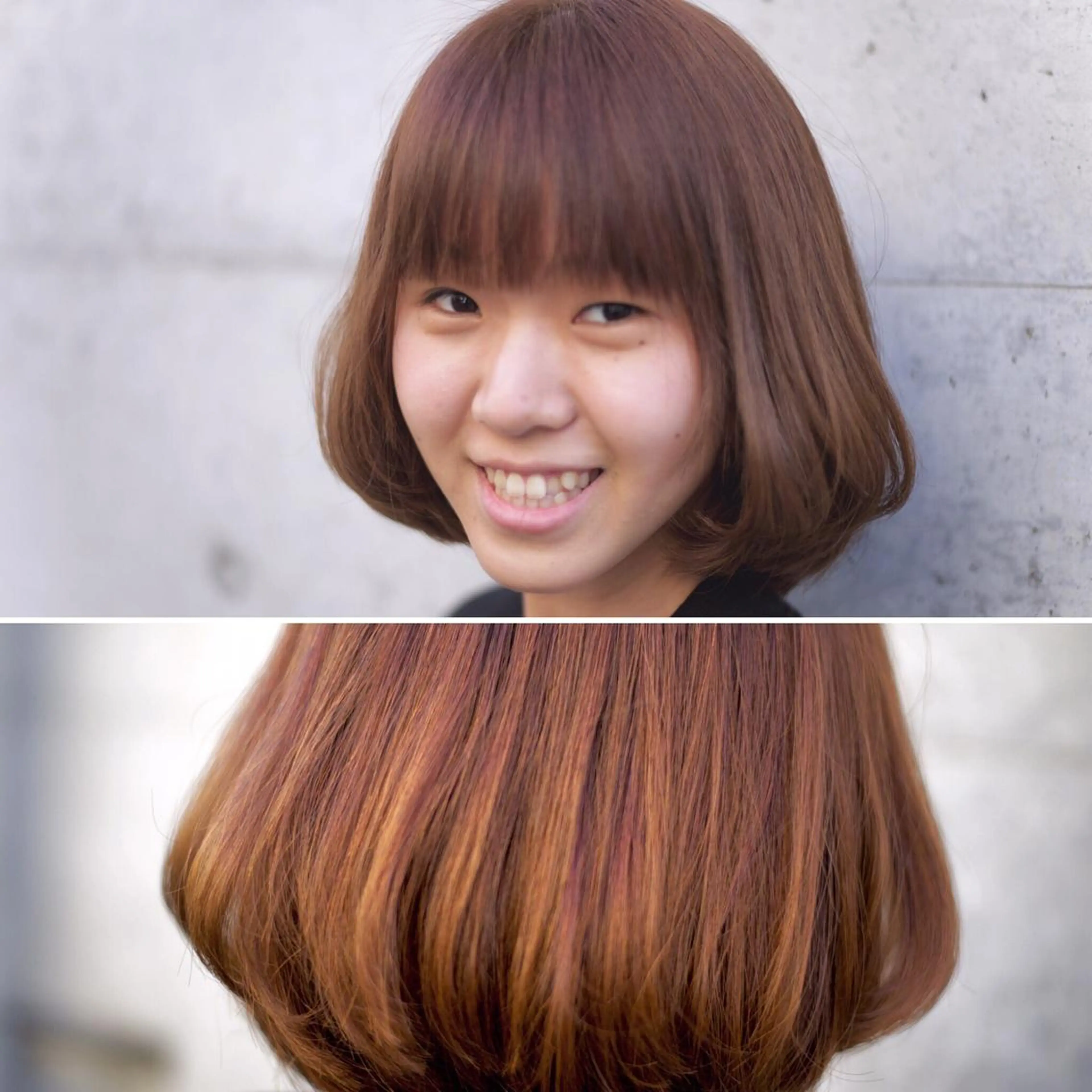 ショート カラー ボブ 【白髪ぼかし 専門GBG】自由が丘のヘアスタイル