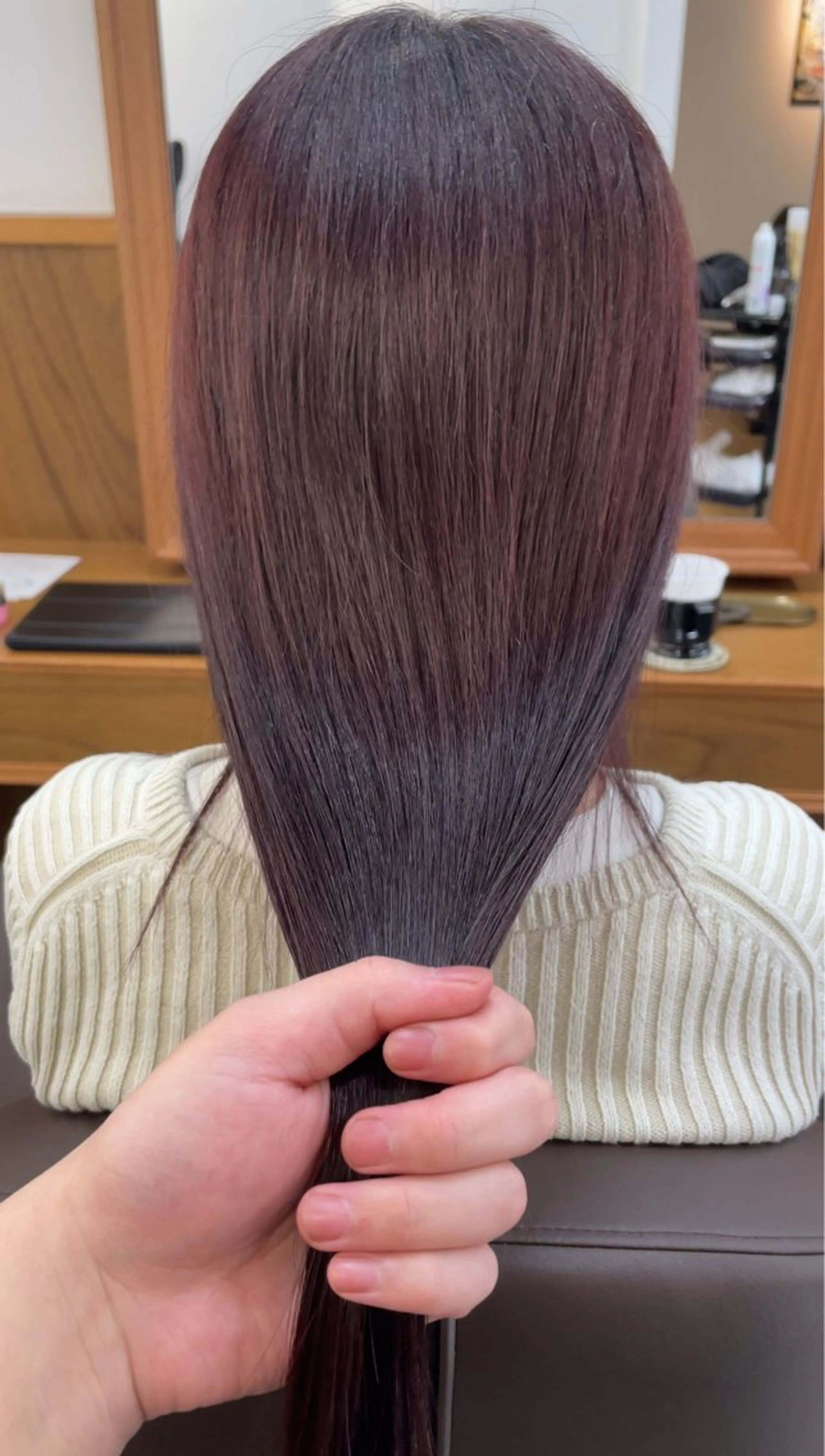 セミロング カラー ヘアカラー トリートメント れい|髪質改善| カラー|高槻|大阪のヘアスタイル