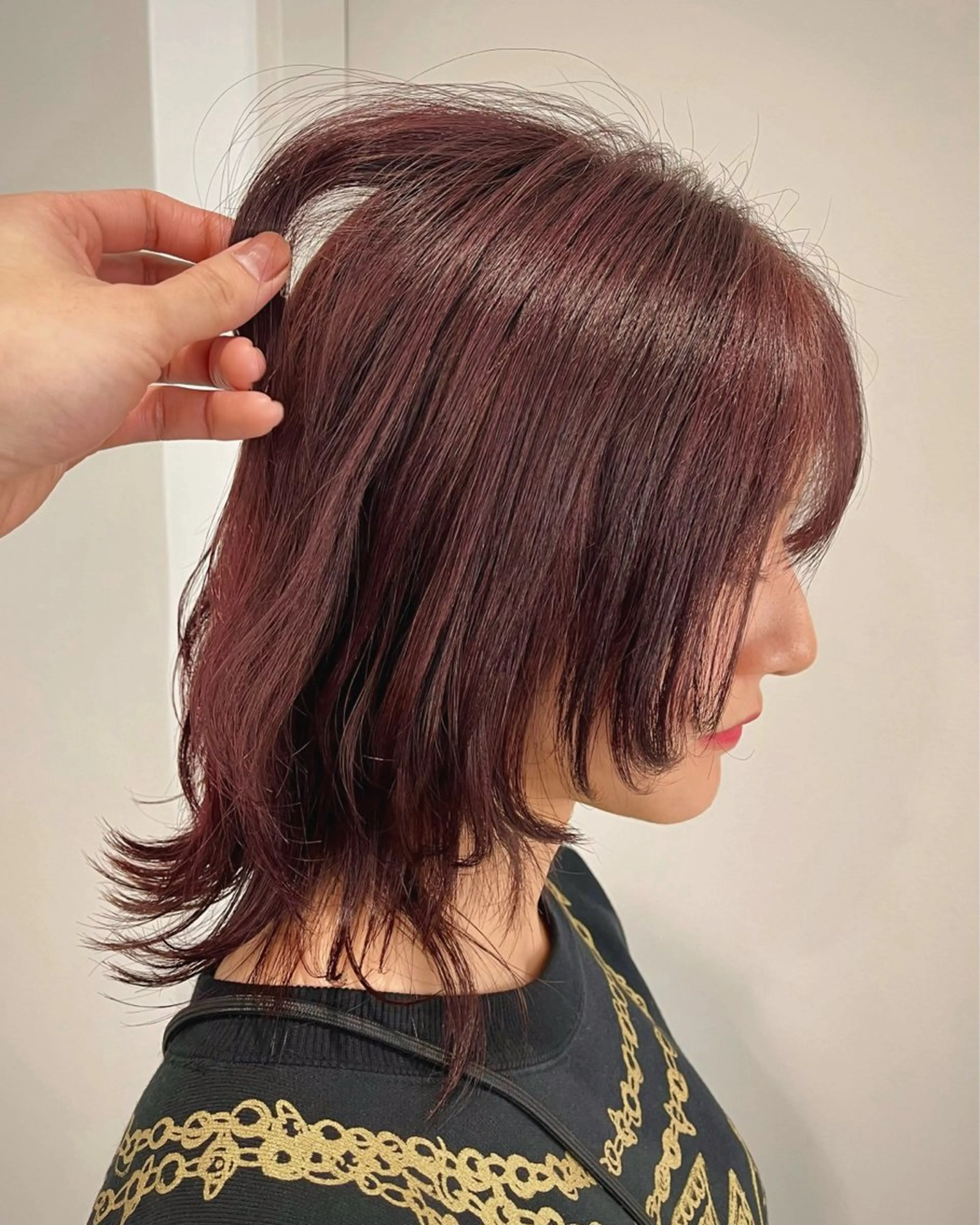 ミディアム カラー 縮毛矯正/ハイトーン /パーマ/せき🧸のヘアスタイル