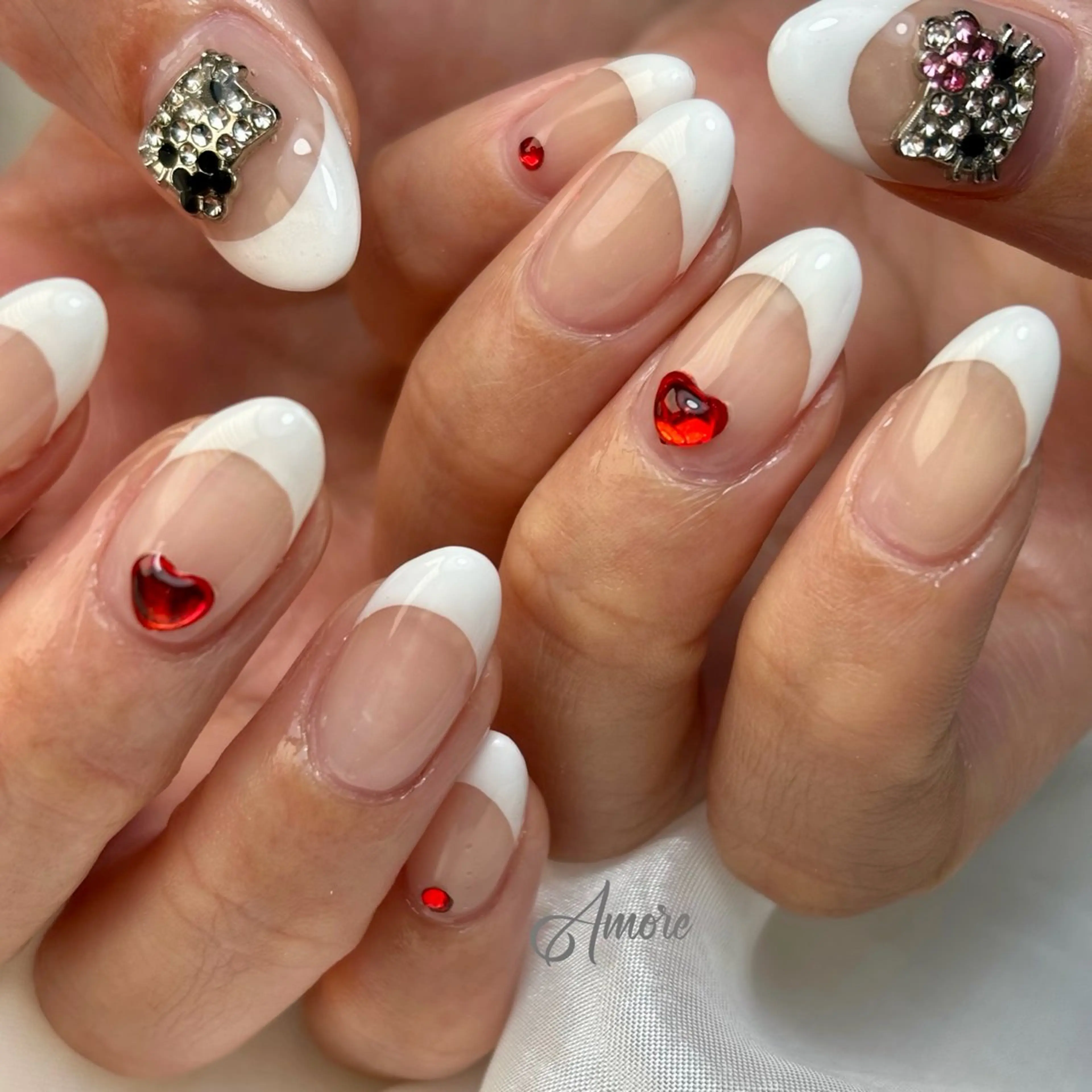 ネイル ジェルネイル キラキラネイル 韓国ネイル マグネットネイル パラジェル You kyehwaのネイルデザイン