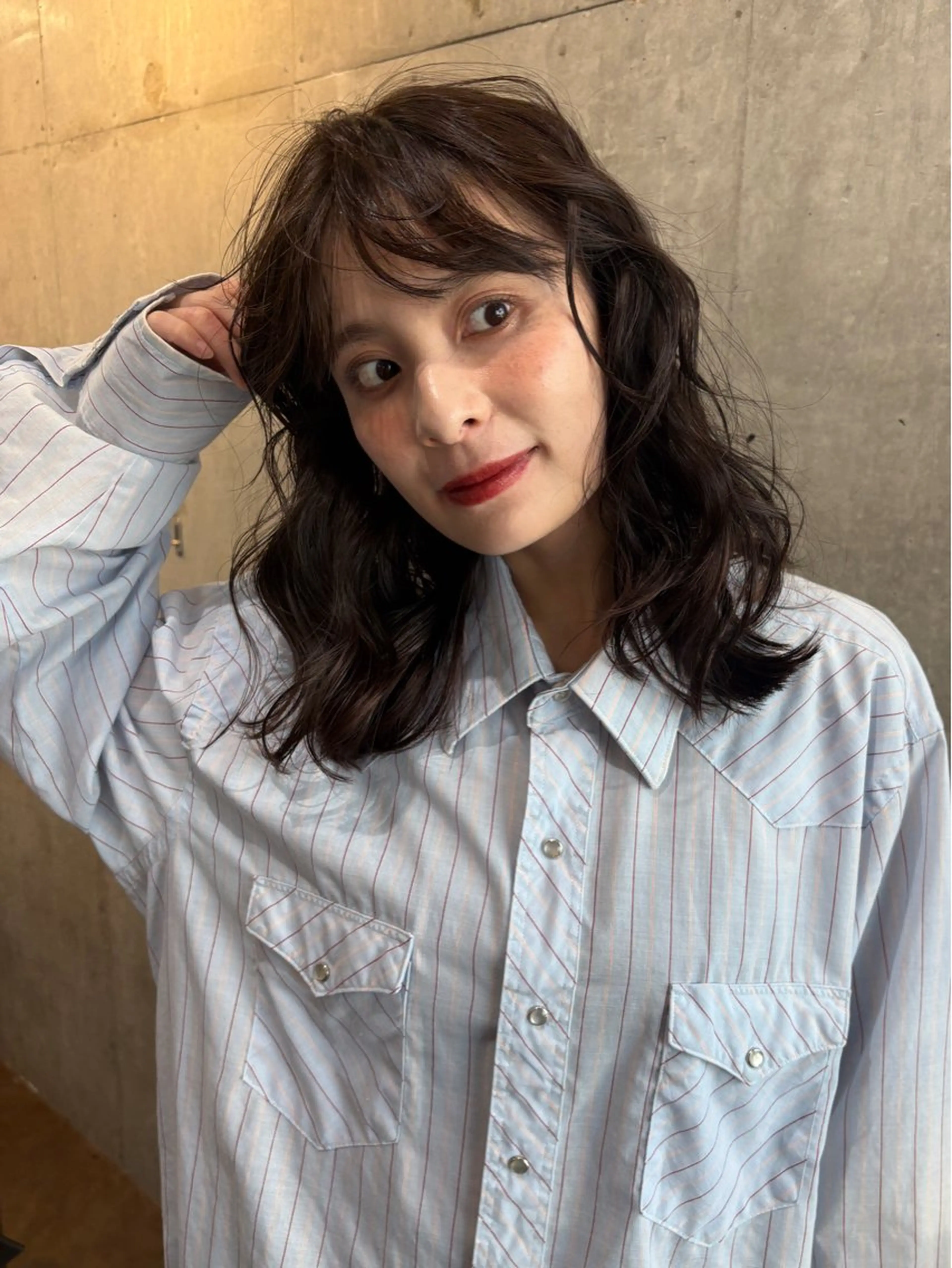 セミロング ヘッドスパ 🍸nana/透明感 カラー/レイヤー✨のヘアスタイル