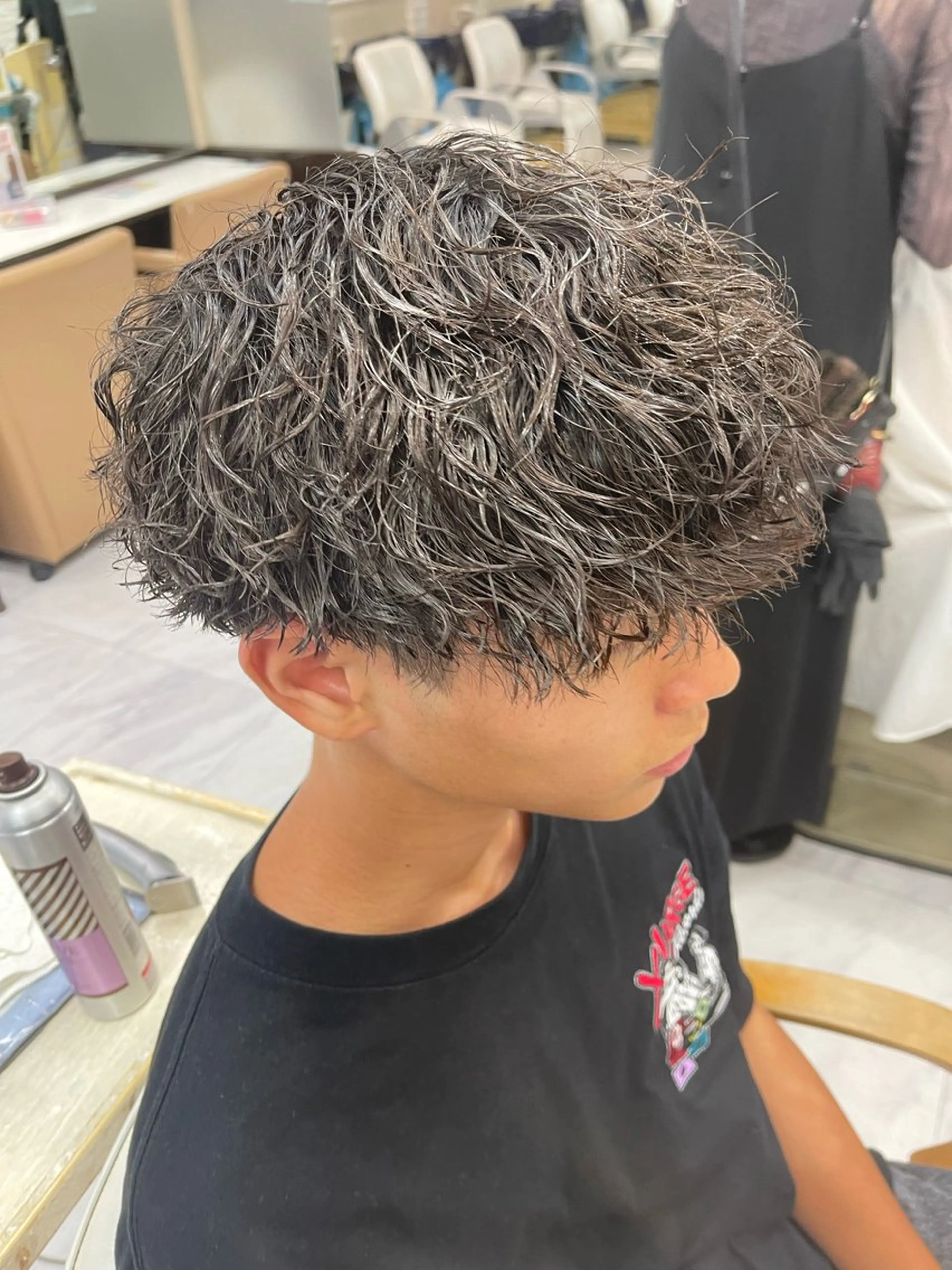 ショート パーマ メンズ メンズパーマ ツイストスパイラルパーマ スパイラルパーマ カット パーマ トリートメント 🌻メンズカット 落合諒🌻のヘアスタイル