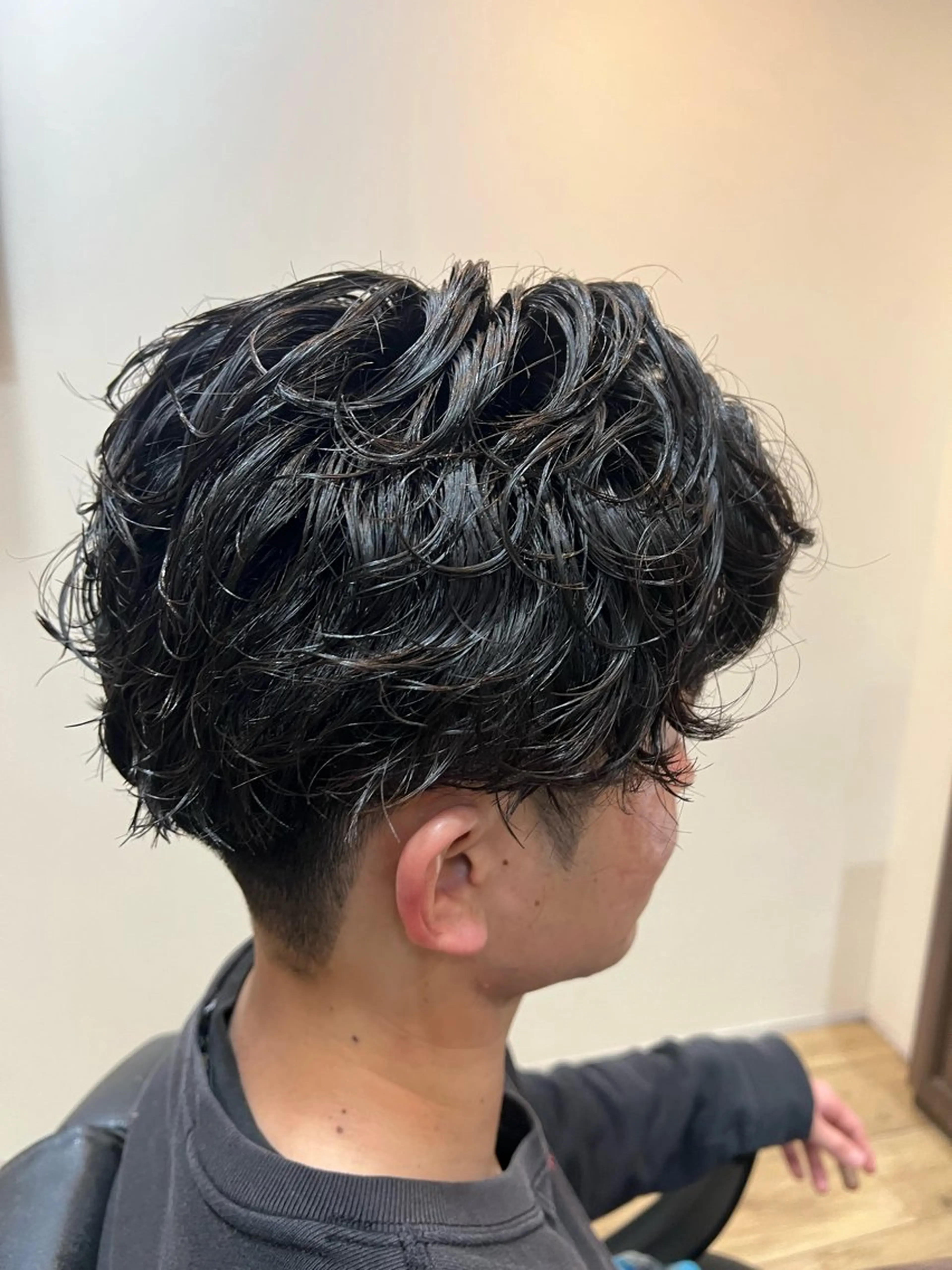 メンズ カット パーマ パーマ／メンズ ／ピンパーマ/横山のヘアスタイル