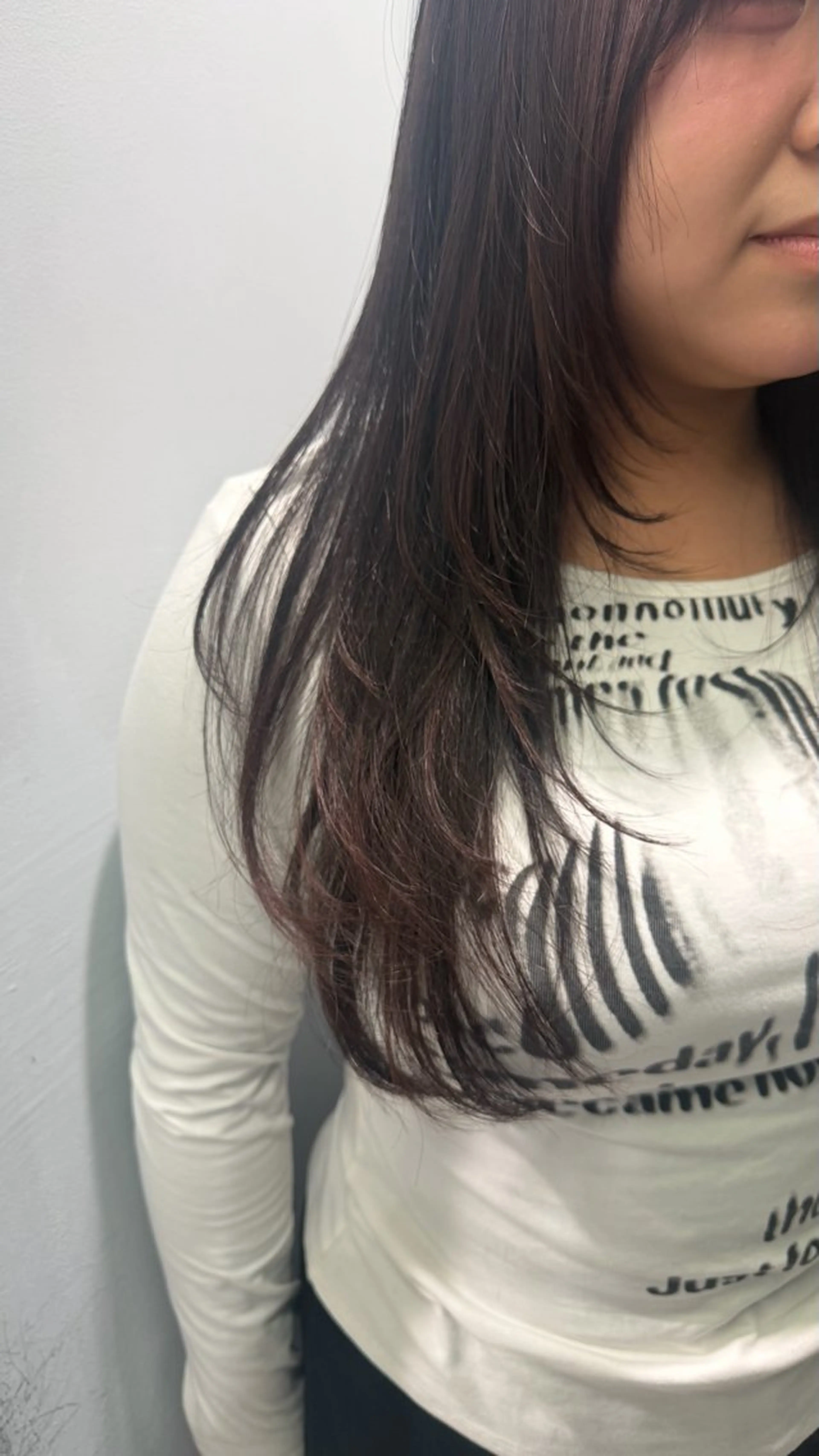 セミロング レイヤーカット カット レイヤーカット ⭐シミズリホのヘアスタイル