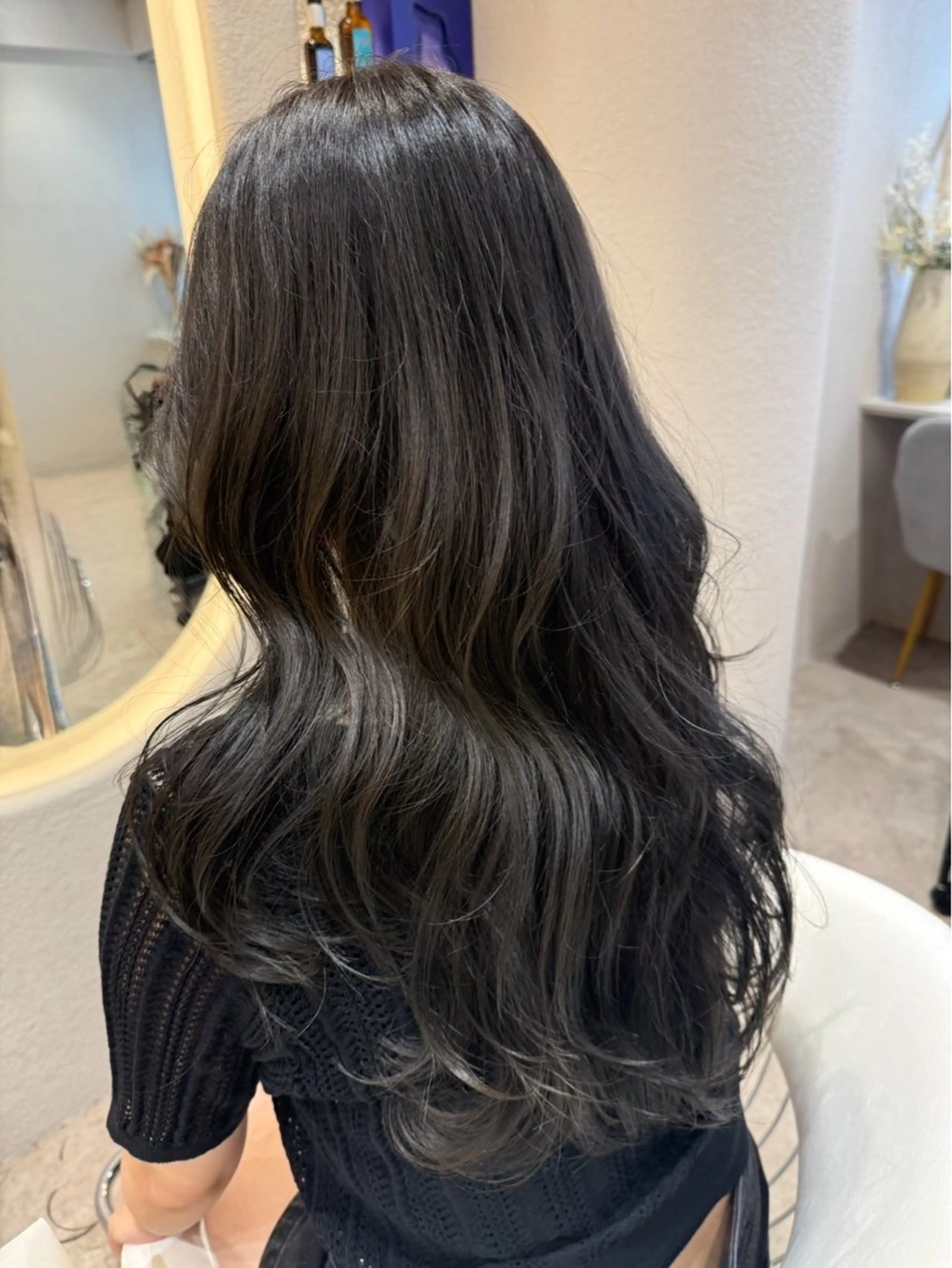 ロング カラー 🫧透明感カラー 🤍ゆら🤍🫧のヘアスタイル