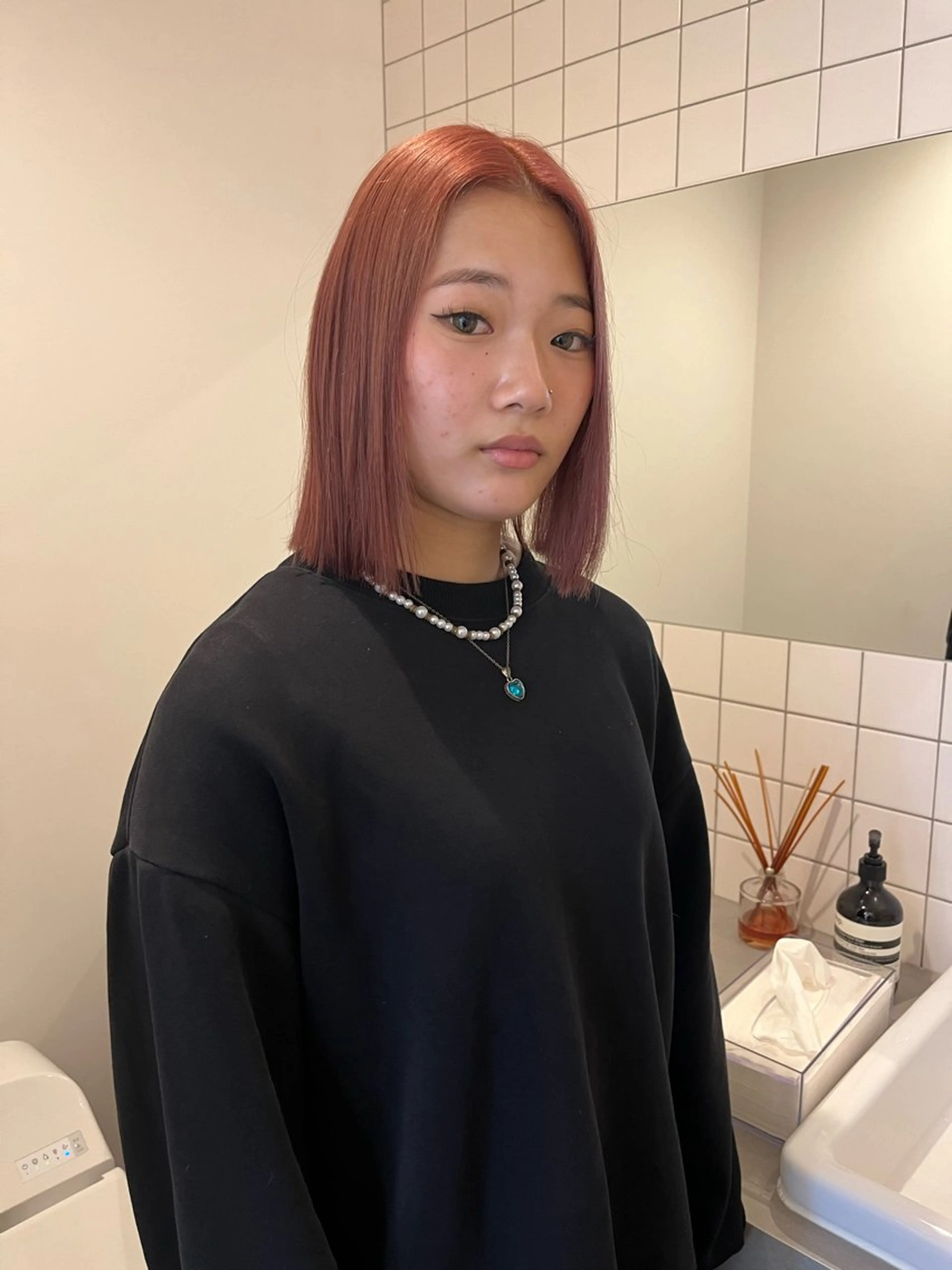 カラー yuka/ロング/ レイヤーカットモデルのヘアスタイル