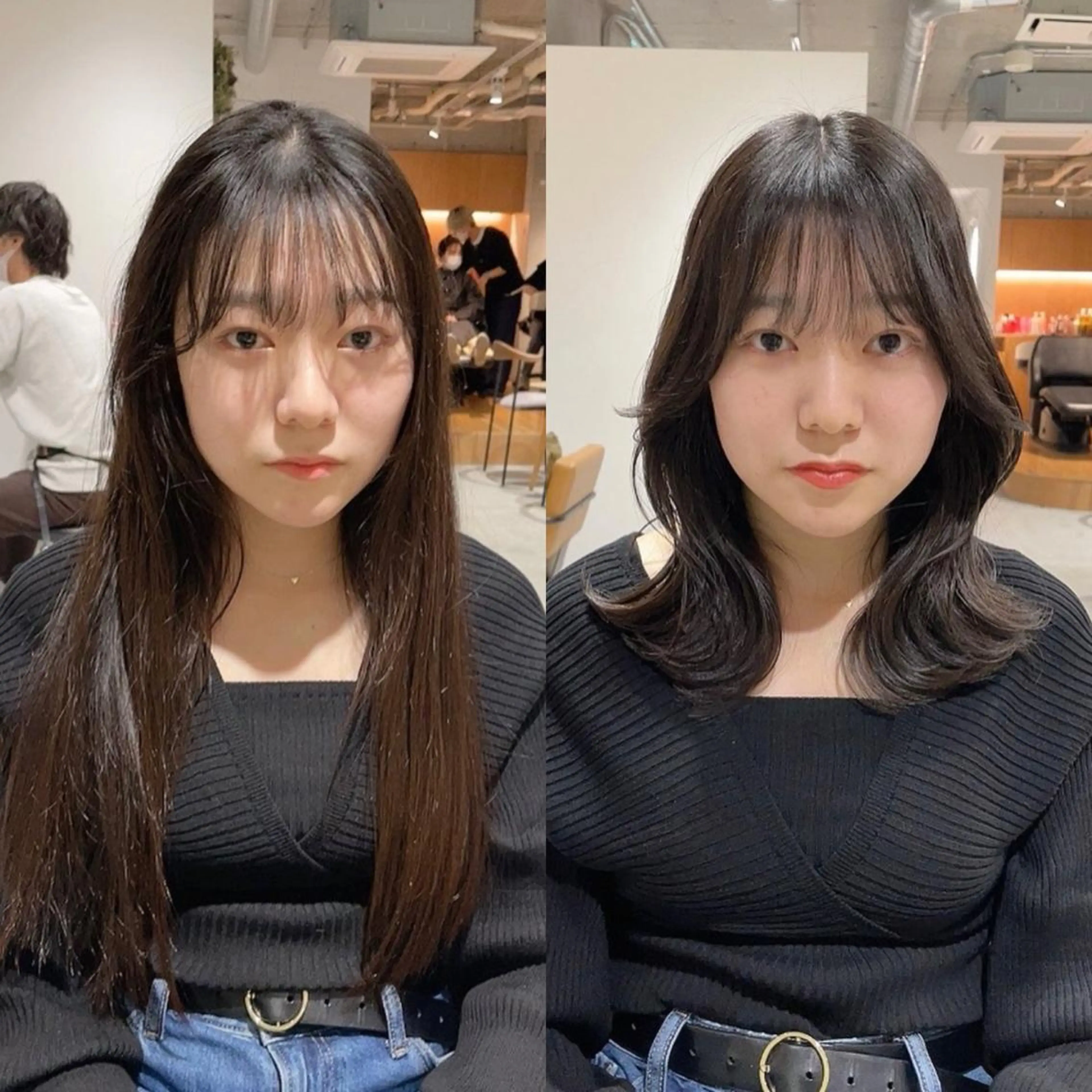 ミディアム CITY louwe 脇坂彩音のヘアスタイル