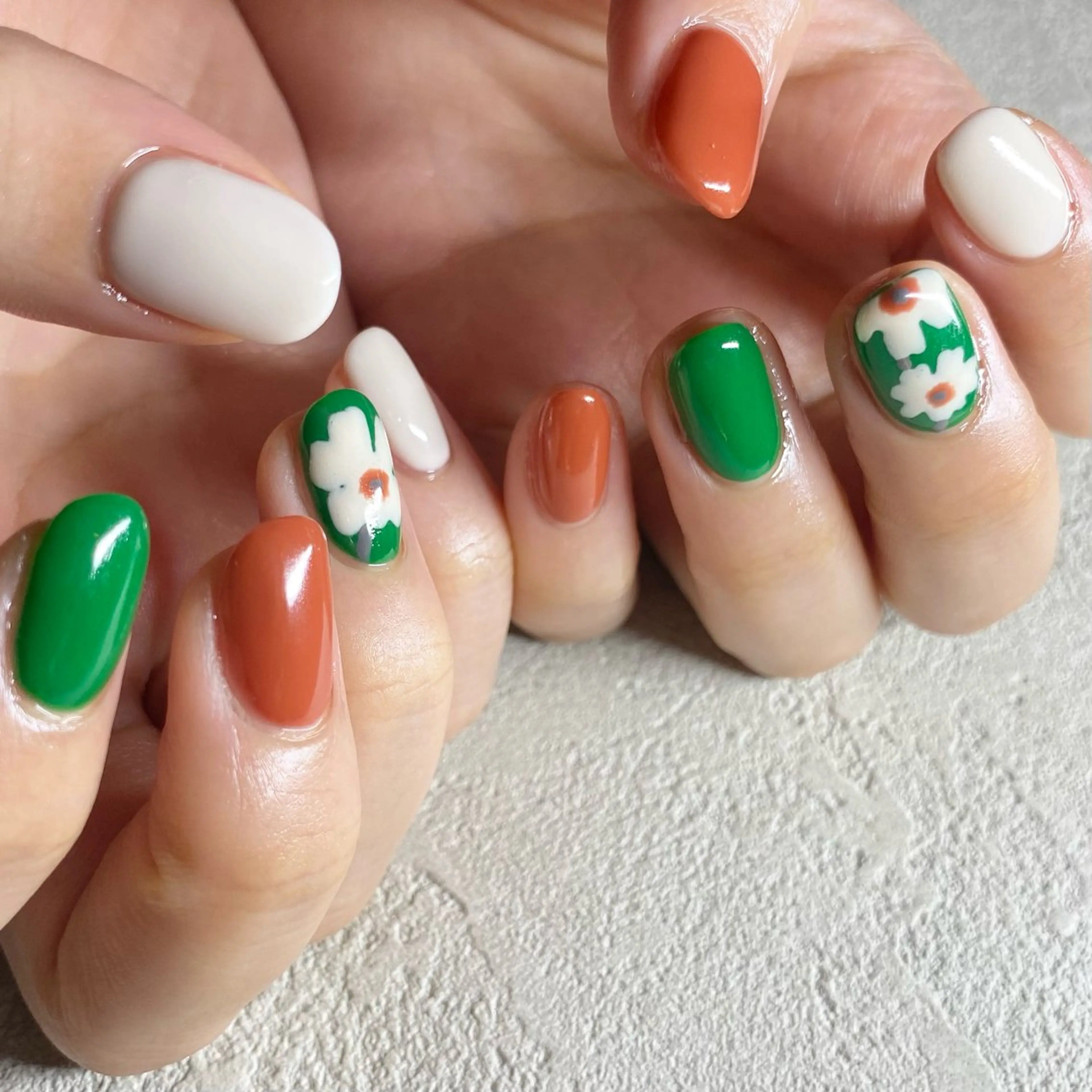 ネイル アートネイル ニュアンスネイル 春ネイル 夏ネイル ハンドネイル 山田 貴子のネイルデザイン