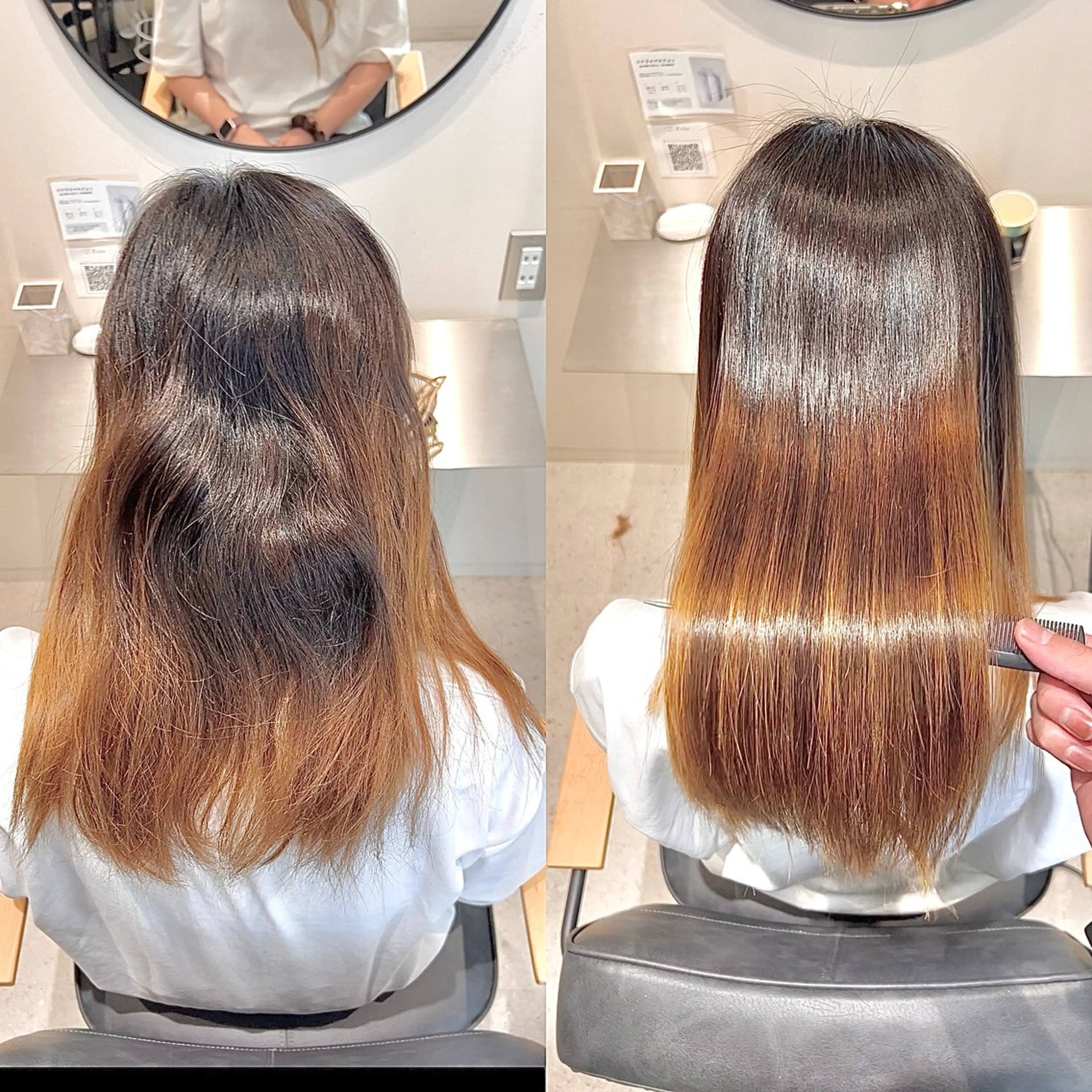 ロング パーマ どんな髪も綺麗に✨ 髪質改善×縮毛矯正のヘアスタイル