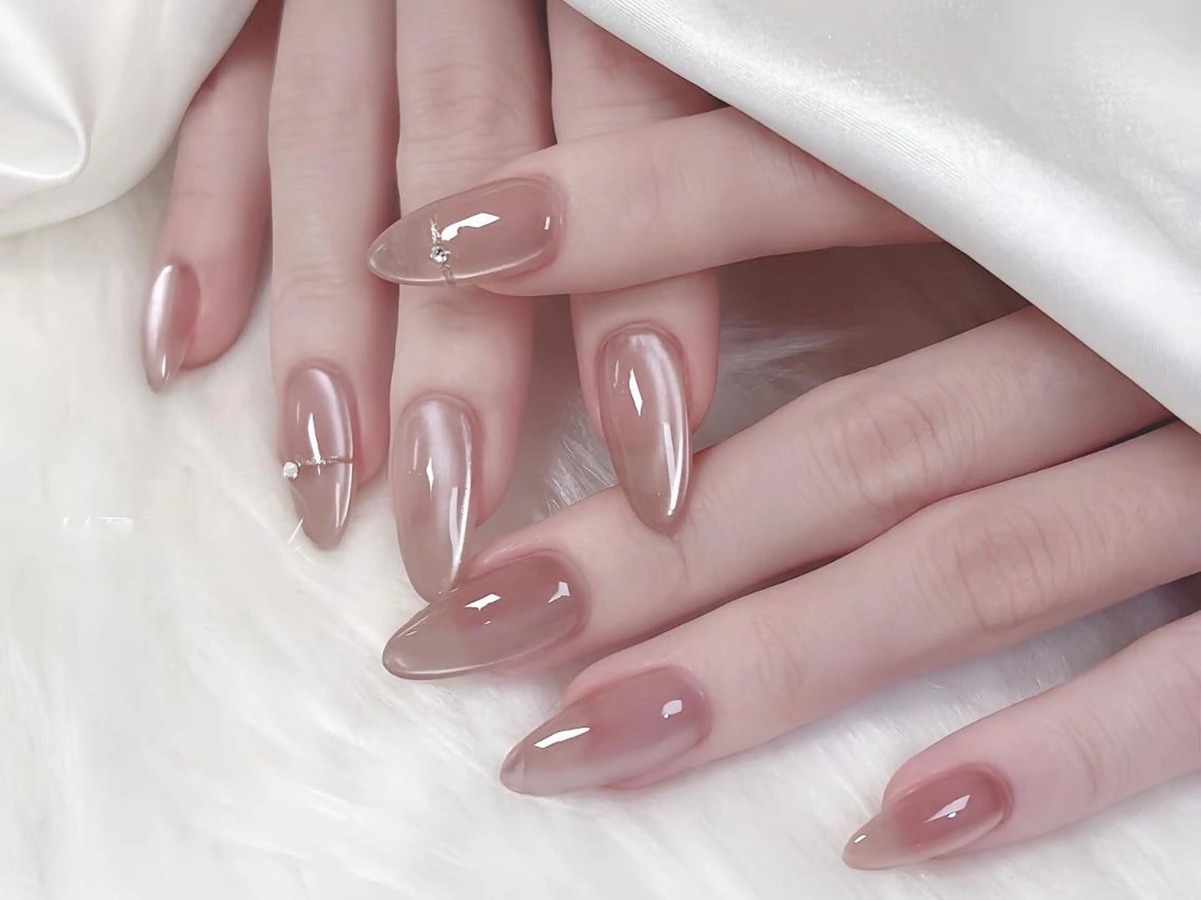 ネイル アートネイル ロングネイル マグネットネイル オフィスネイル ワンカラーネイル ハンドネイル ハンドケア 🎀Kiko 🎀のネイルデザイン