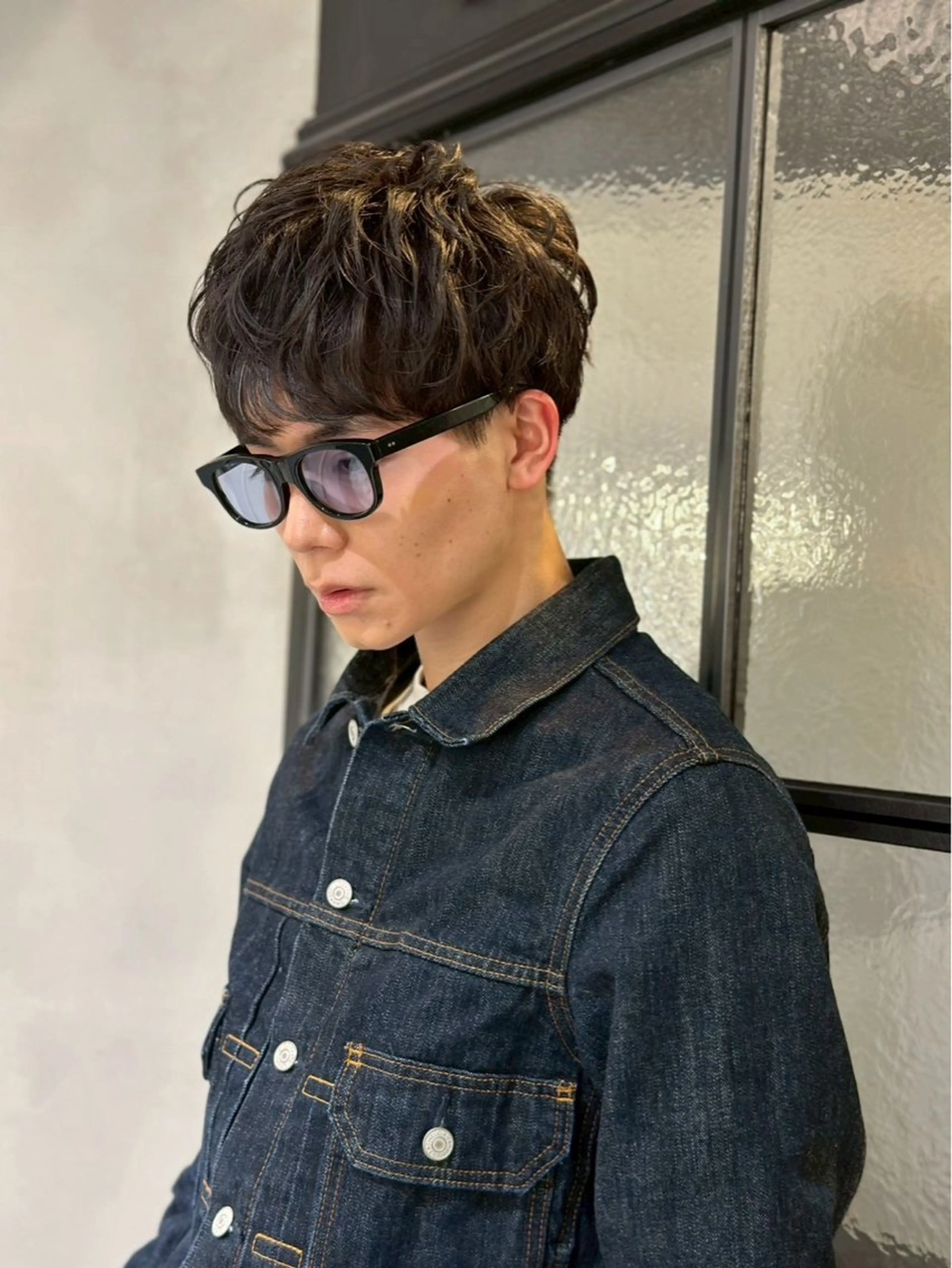 ショート パーマ 池袋センターパート No.1 裕大のヘアスタイル