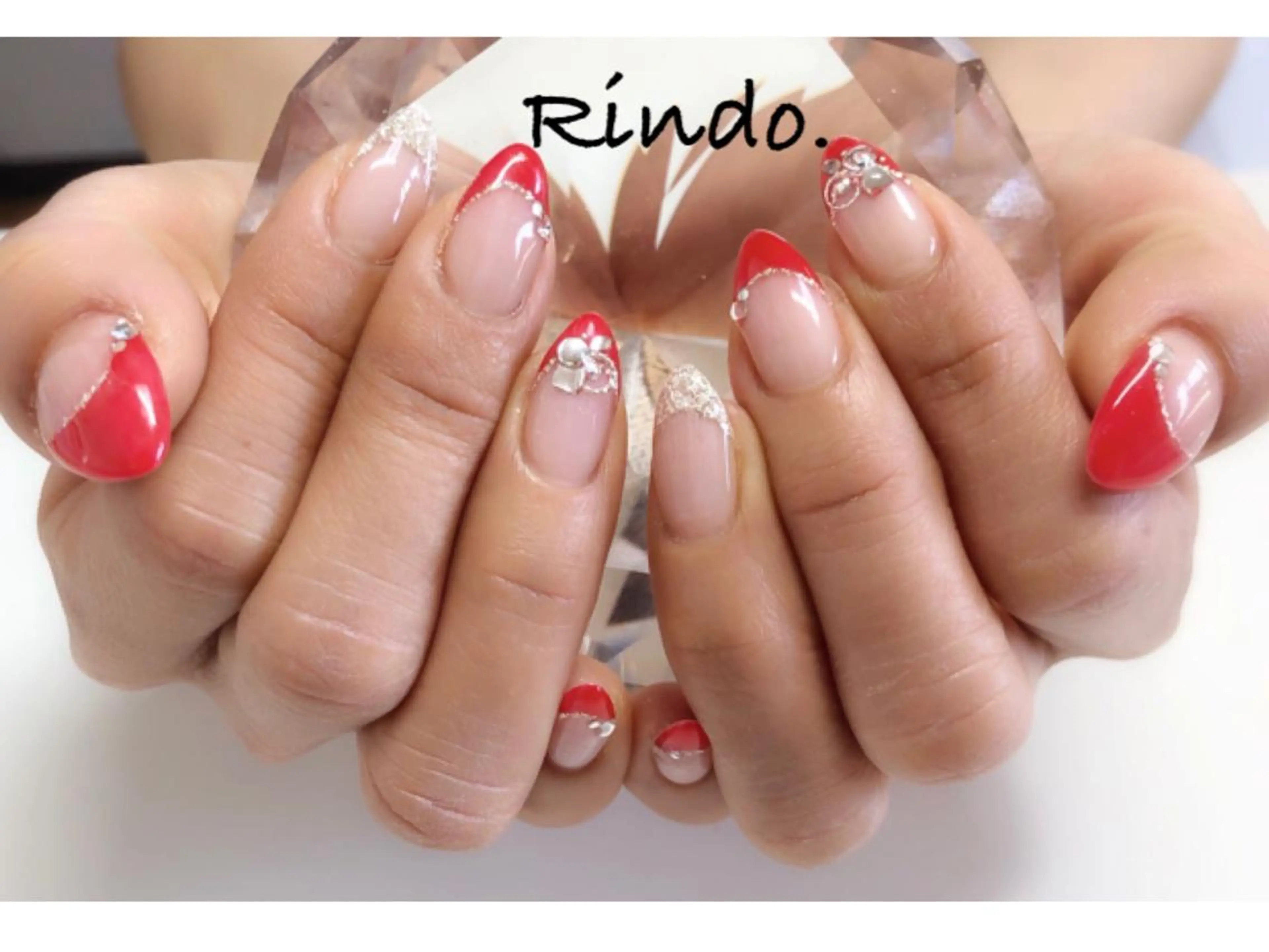 ネイル フレンチネイル ハンドネイル Rindo.ネイル ♡耳つぼジュエリーのその他イメージ