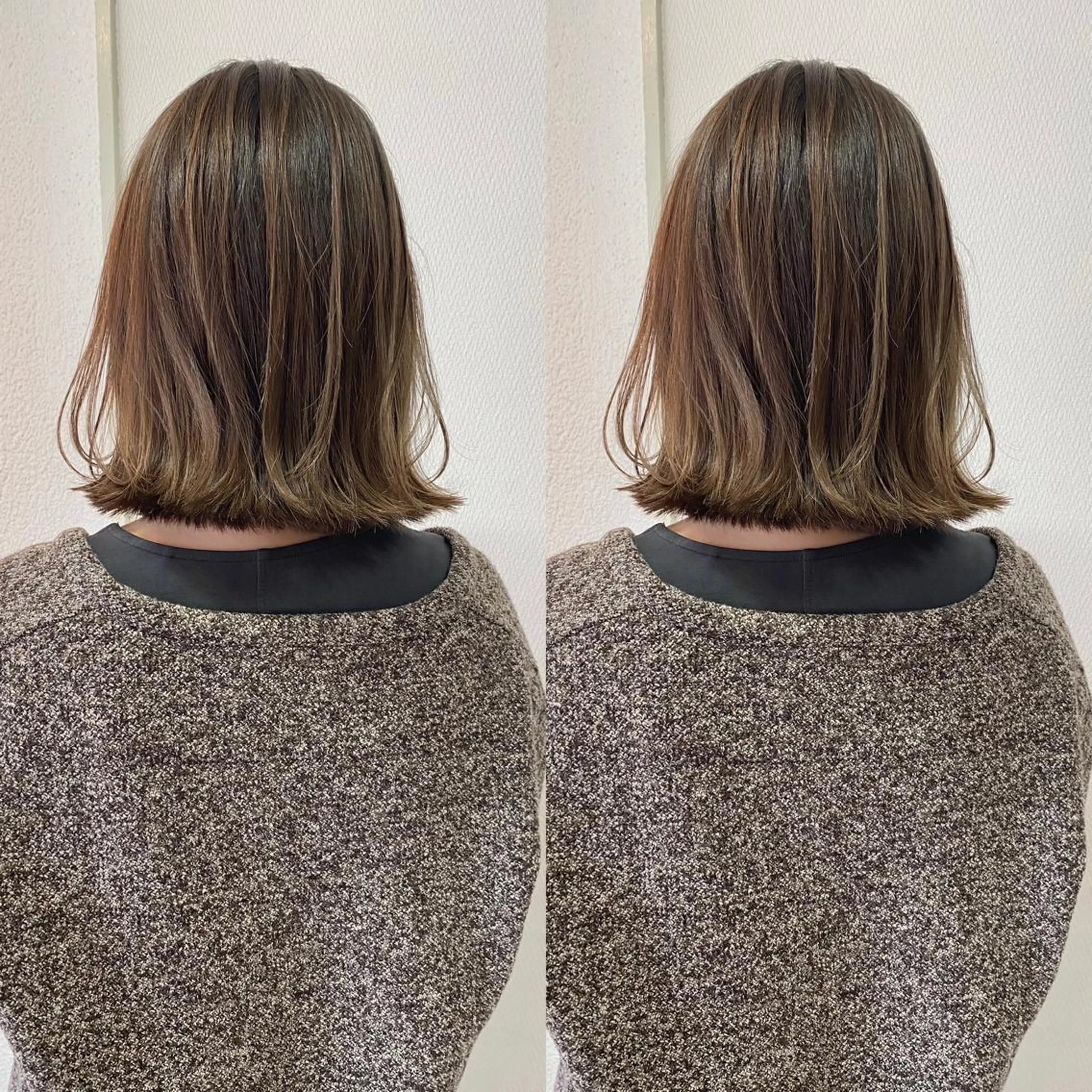 ミディアム 山本 茉希のヘアスタイル