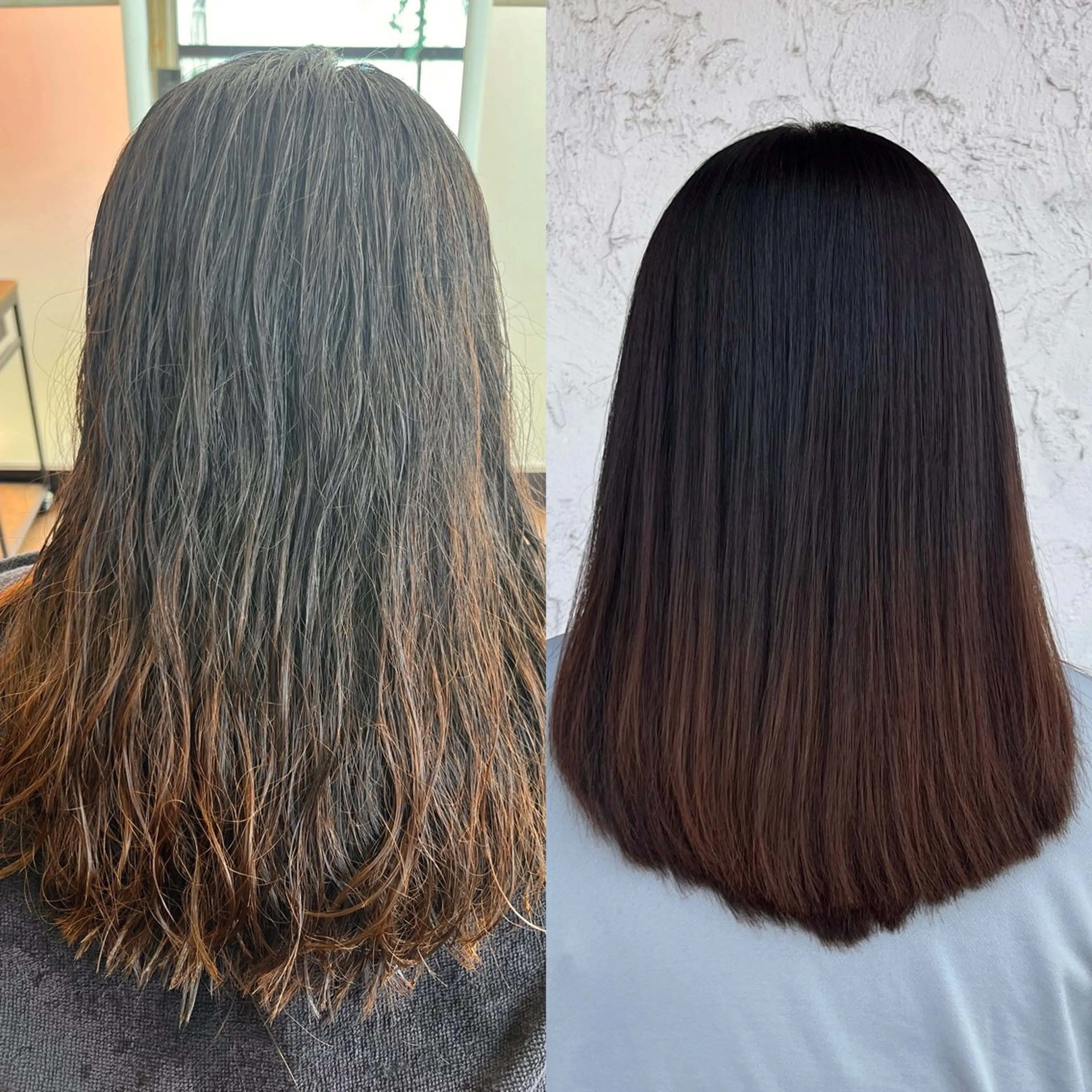 ロング 縮毛矯正 hanaco .のヘアスタイル