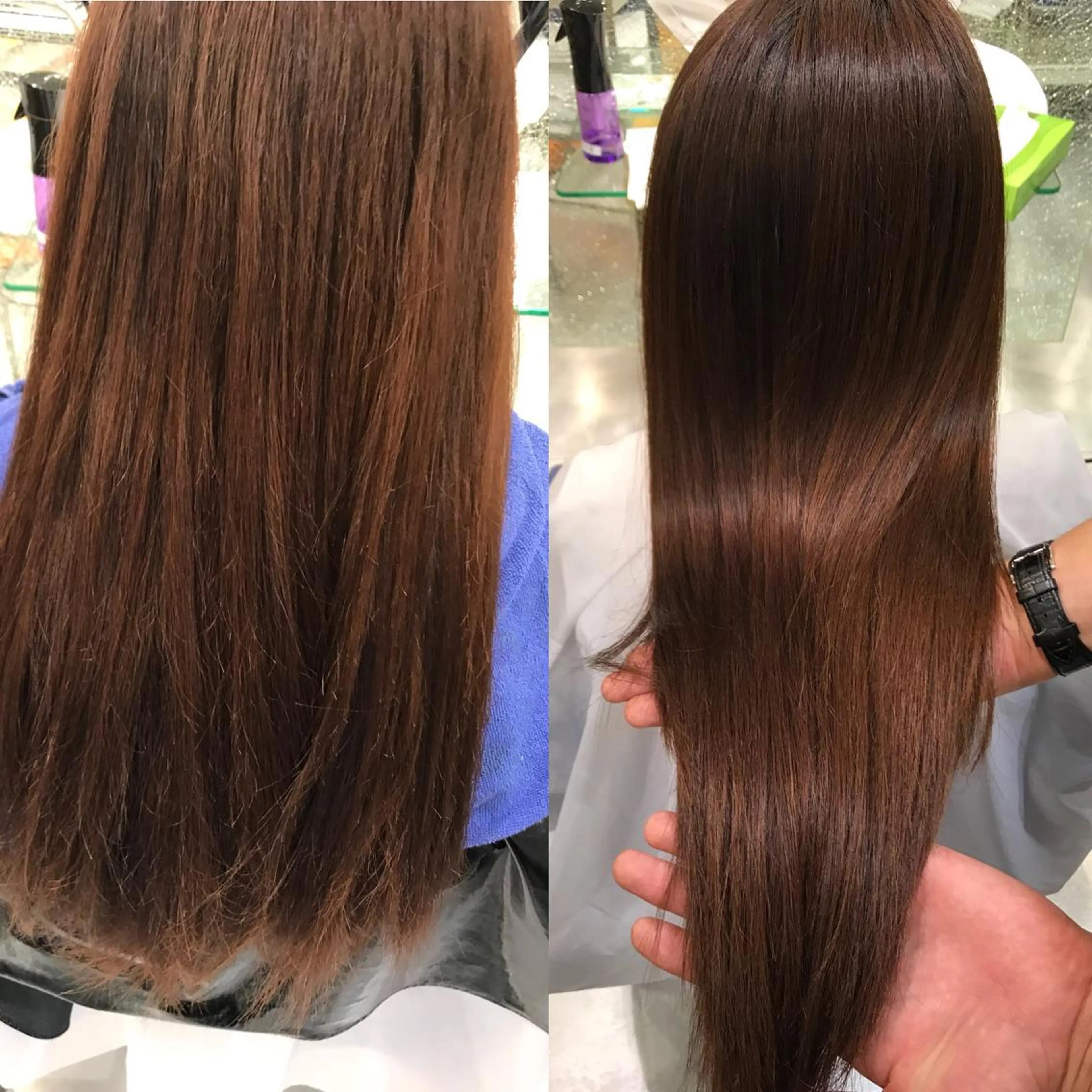 ミディアム 髪質改善 ウルフカット レイヤーカット上柿のヘアスタイル