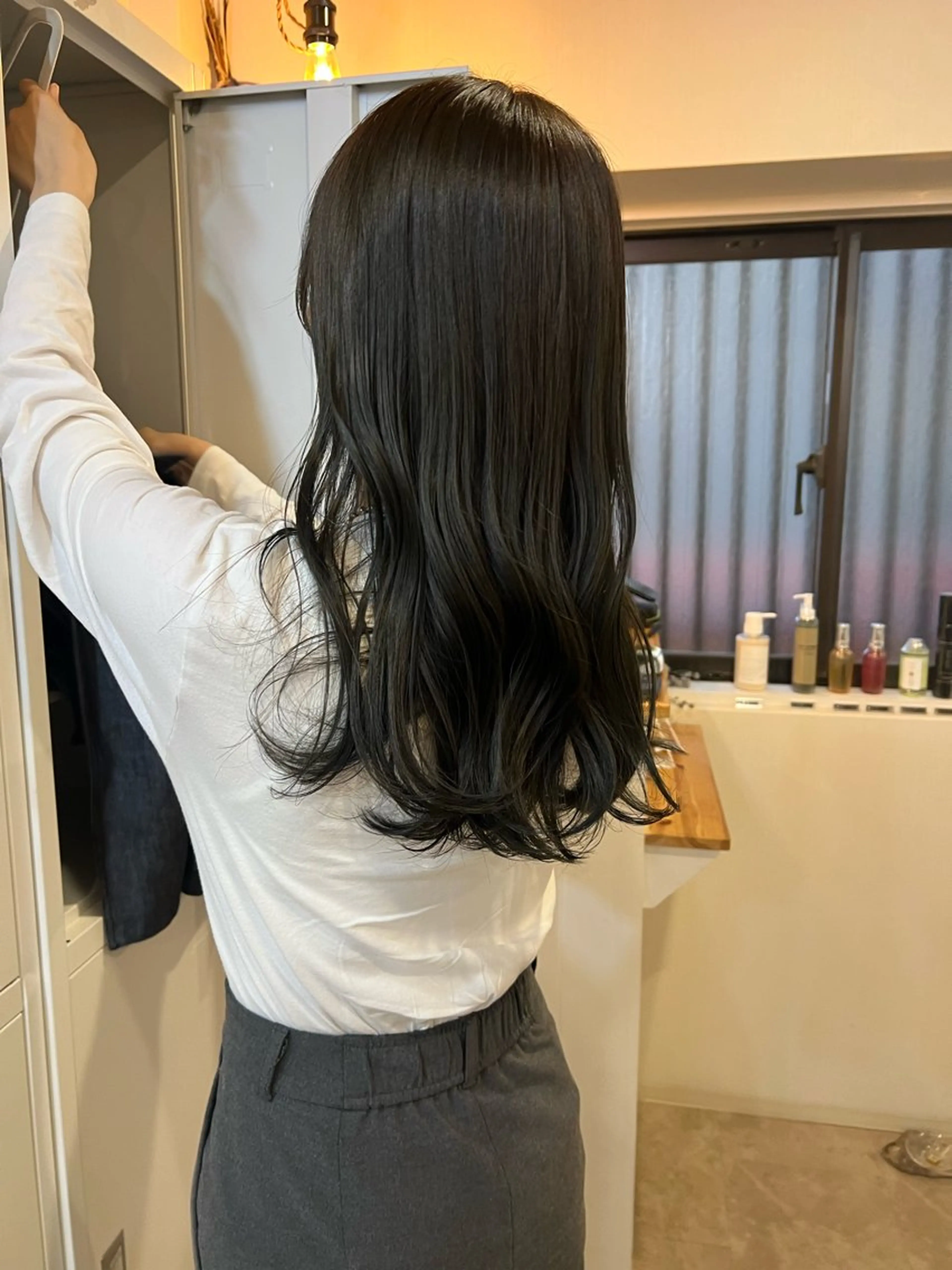 セミロング カラー カット ヘアカラー トリートメント トレンドと似合わせ/ マンツーマン/西上楓のヘアスタイル