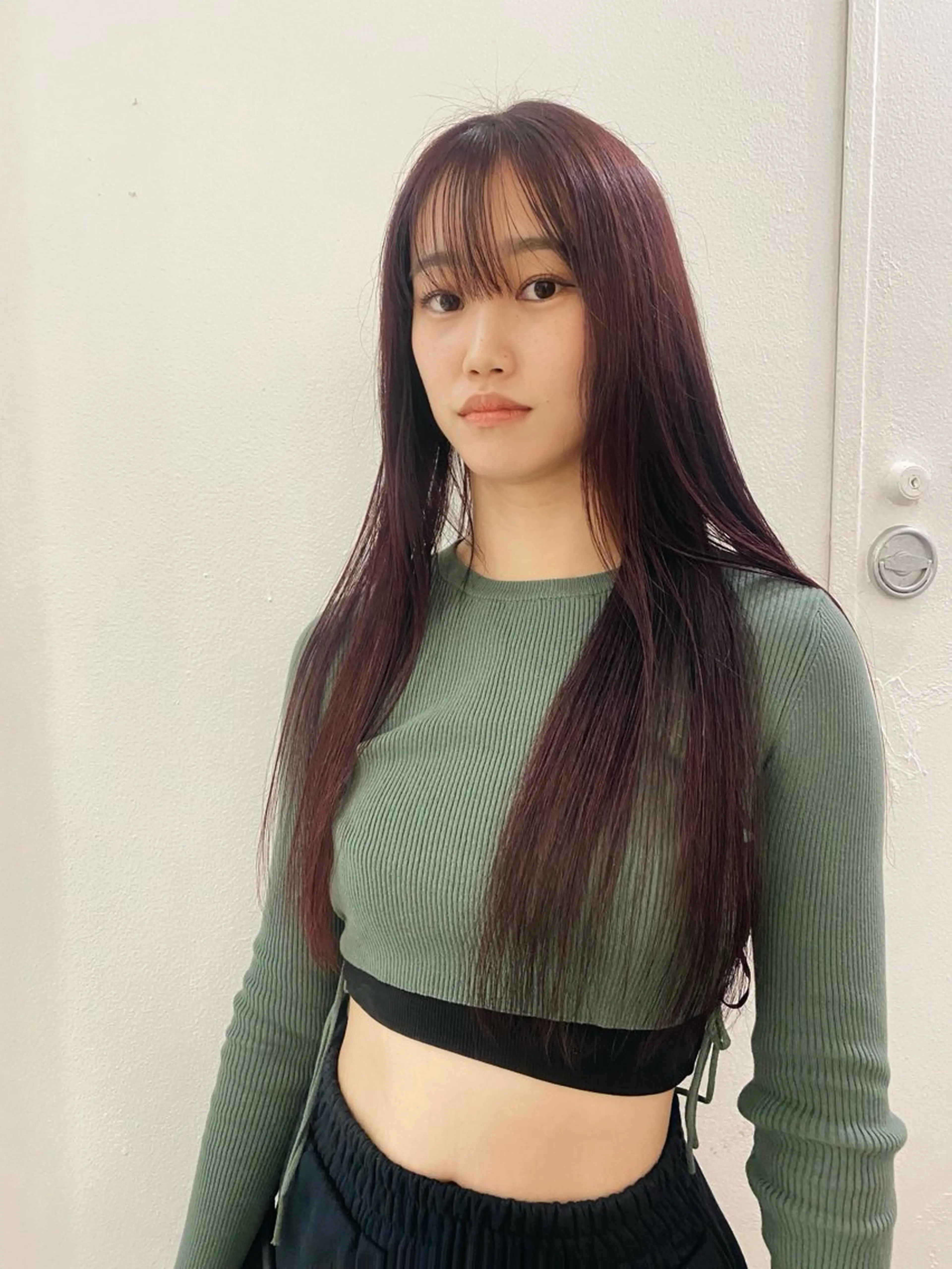 ロング カット ヘアカラー トリートメント スパイラルパーマ/デ ザインカット/アミのヘアスタイル