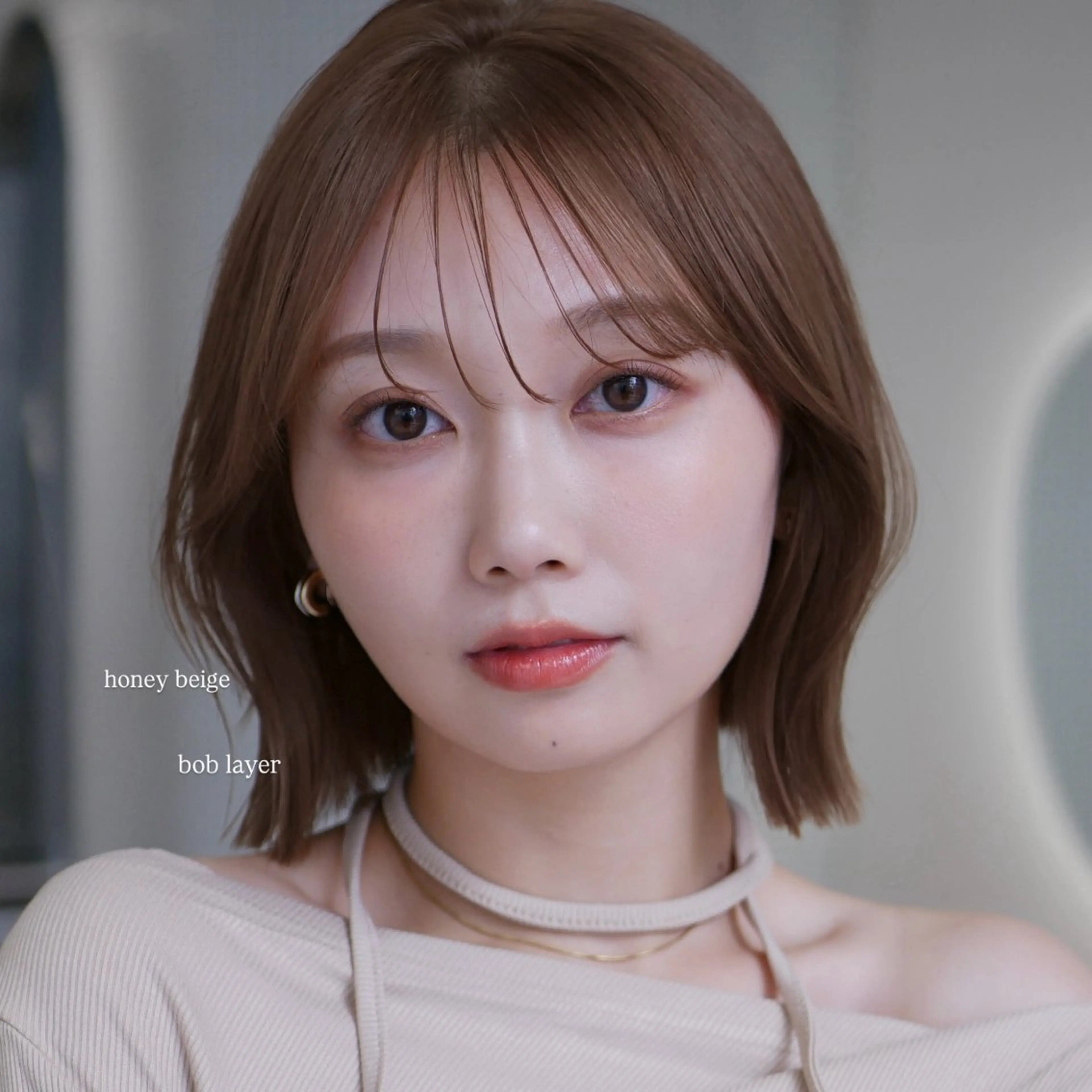 ショート カット ばんちなつ / ボブ/透明感カラーのヘアスタイル