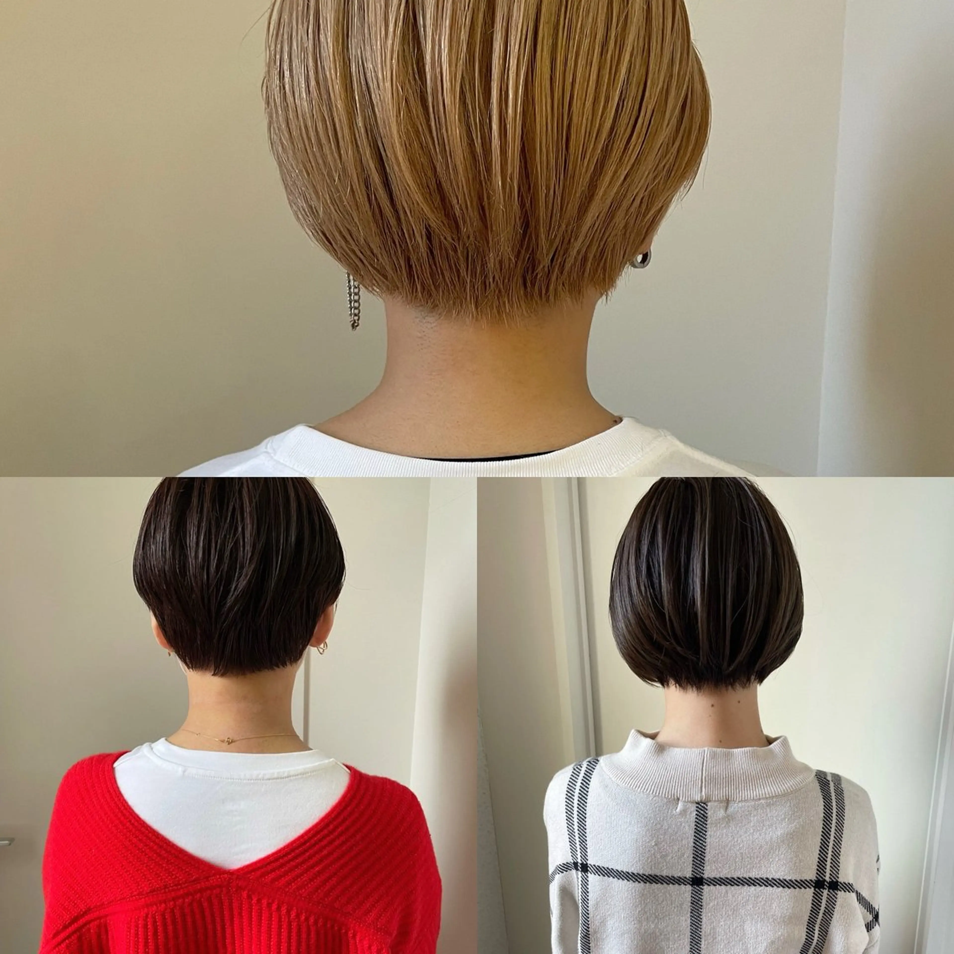 ショート カラー ダブルカラー カット 江上拓郎/ショート /酸性ストレートのヘアスタイル