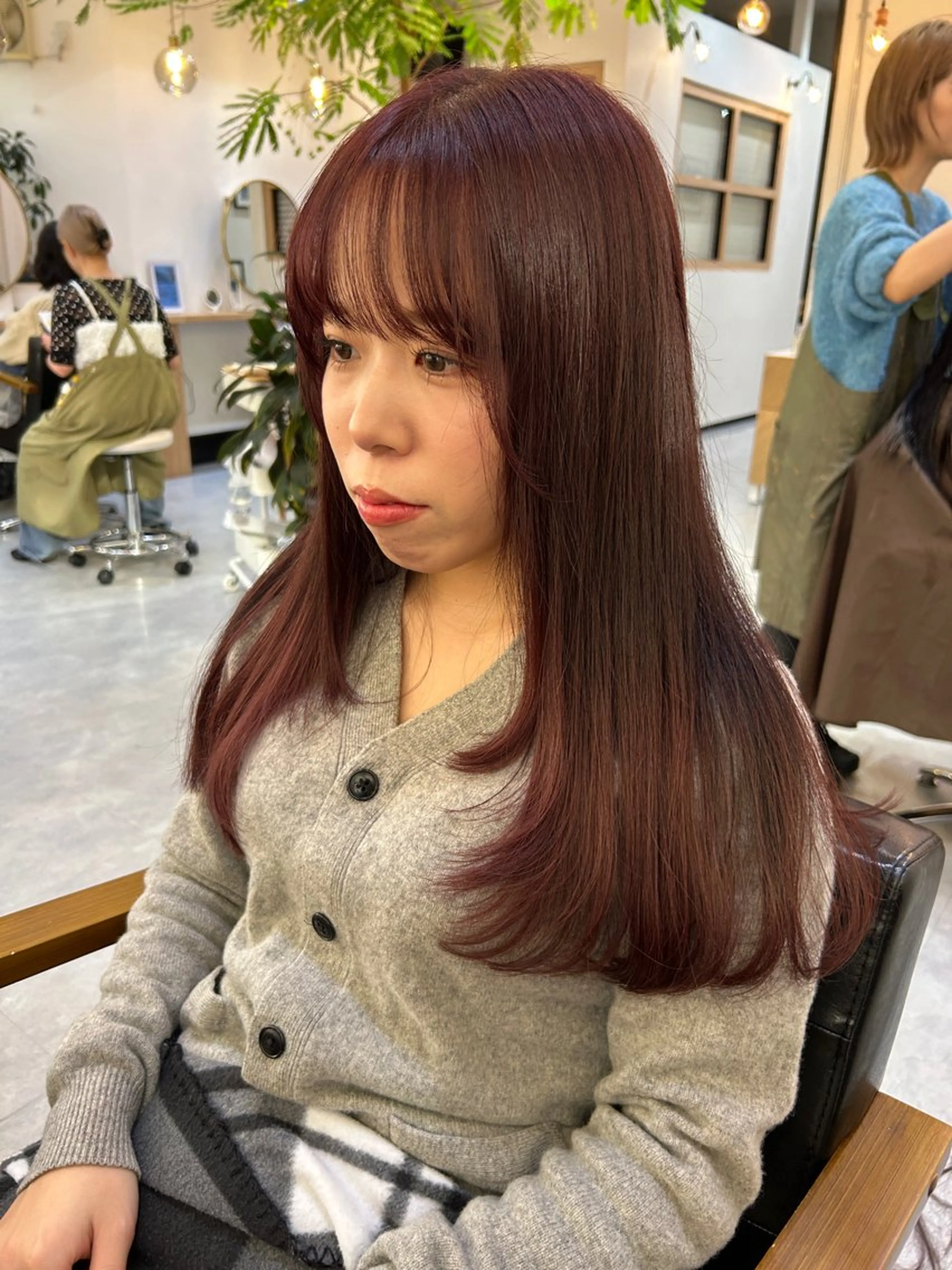 ロング カラー カット ヘアカラー CARICIA 白木 由里加/新栄のヘアスタイル