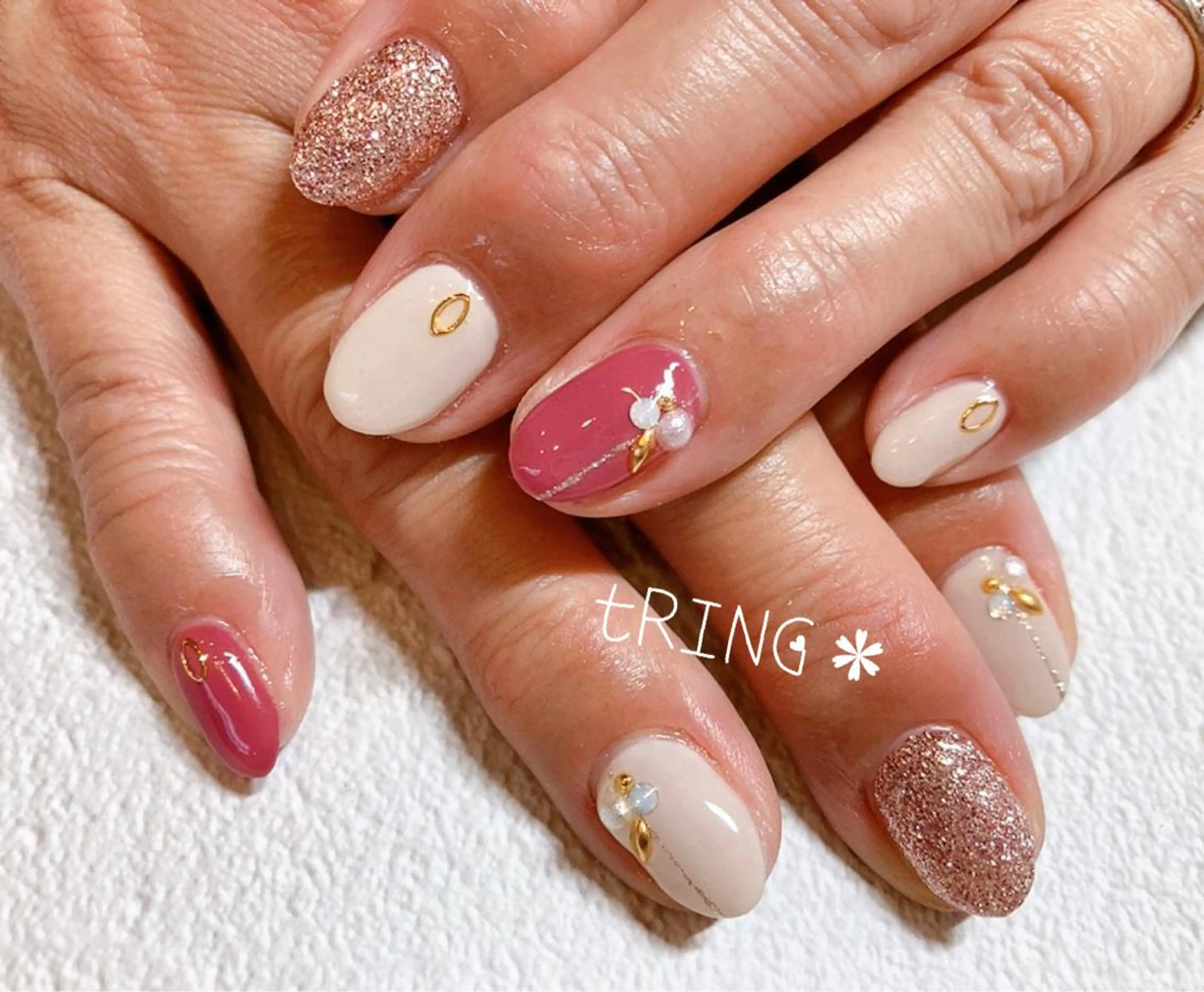 ネイル ハンドネイル tRING* しいの木台のネイルデザイン