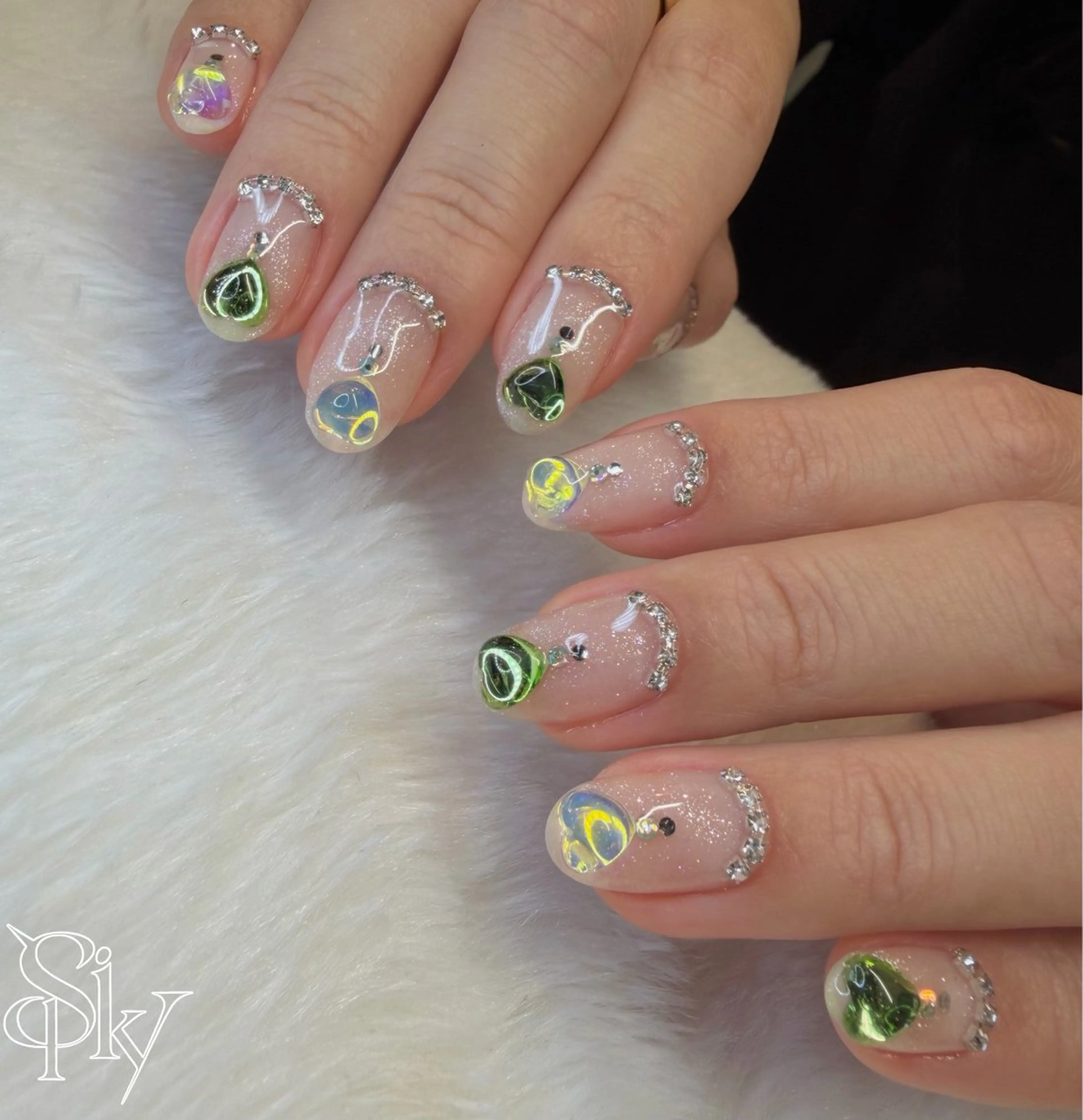 ネイル ハンドネイル Spiky とうげ ふうかのネイルデザイン