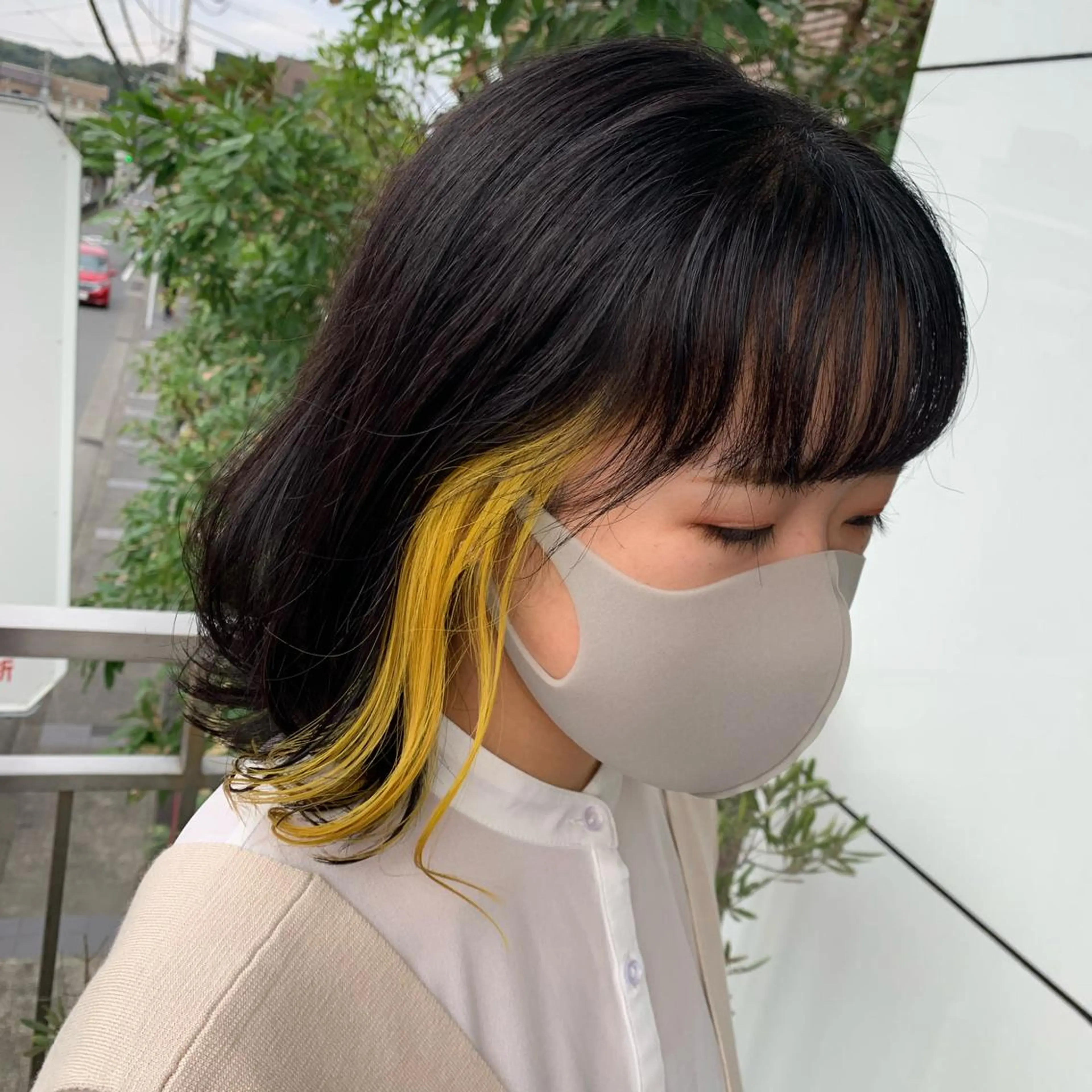 ミディアム ヘアカラー 🧸 サトウサクネ🧸のヘアスタイル