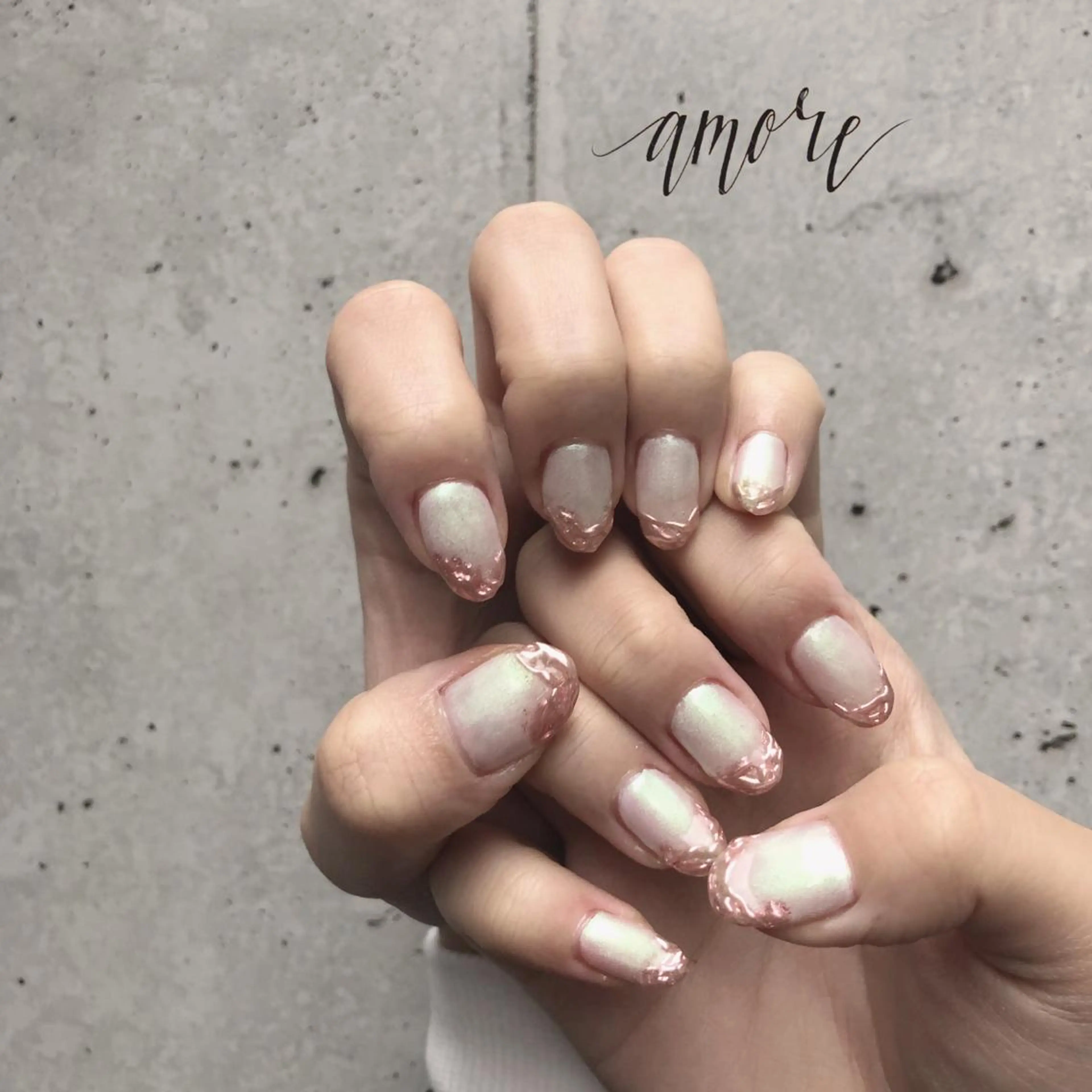 ネイル ジェルネイル ミラーネイル 冬ネイル You kyehwaのネイルデザイン