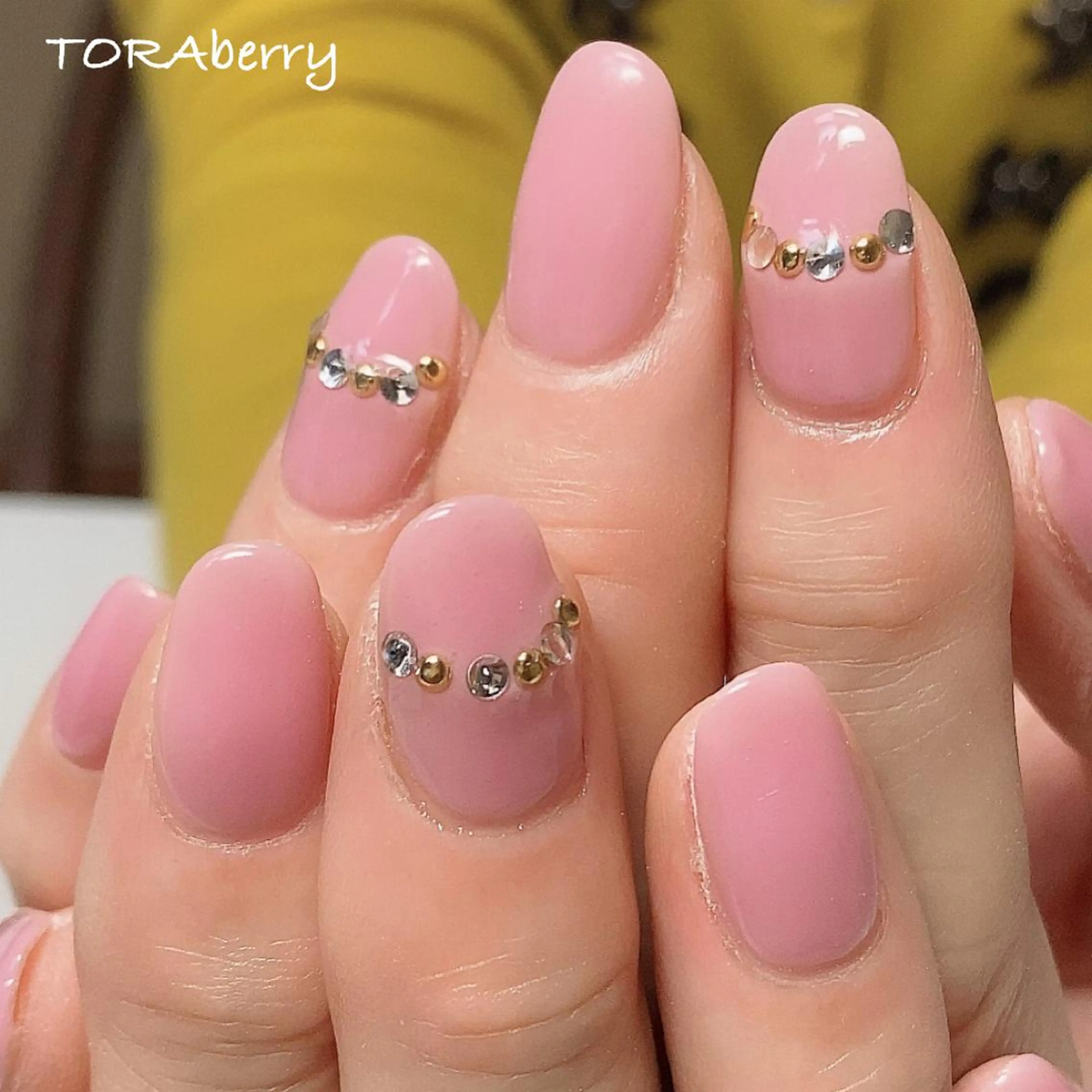 ネイル ピンク ハンドネイル ネイリスト なつみのネイルデザイン