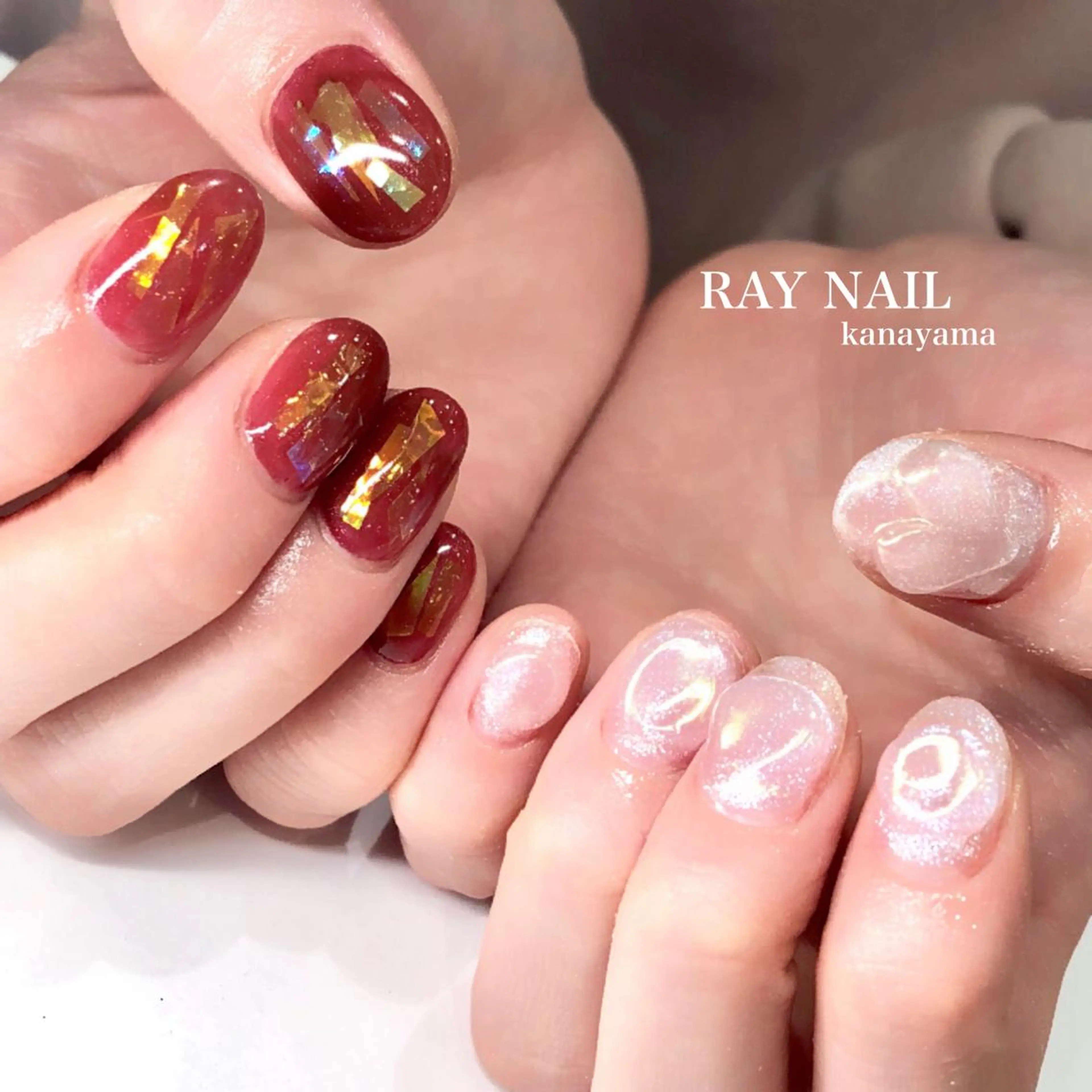 ネイル ハート Arowa 伊田のネイルデザイン