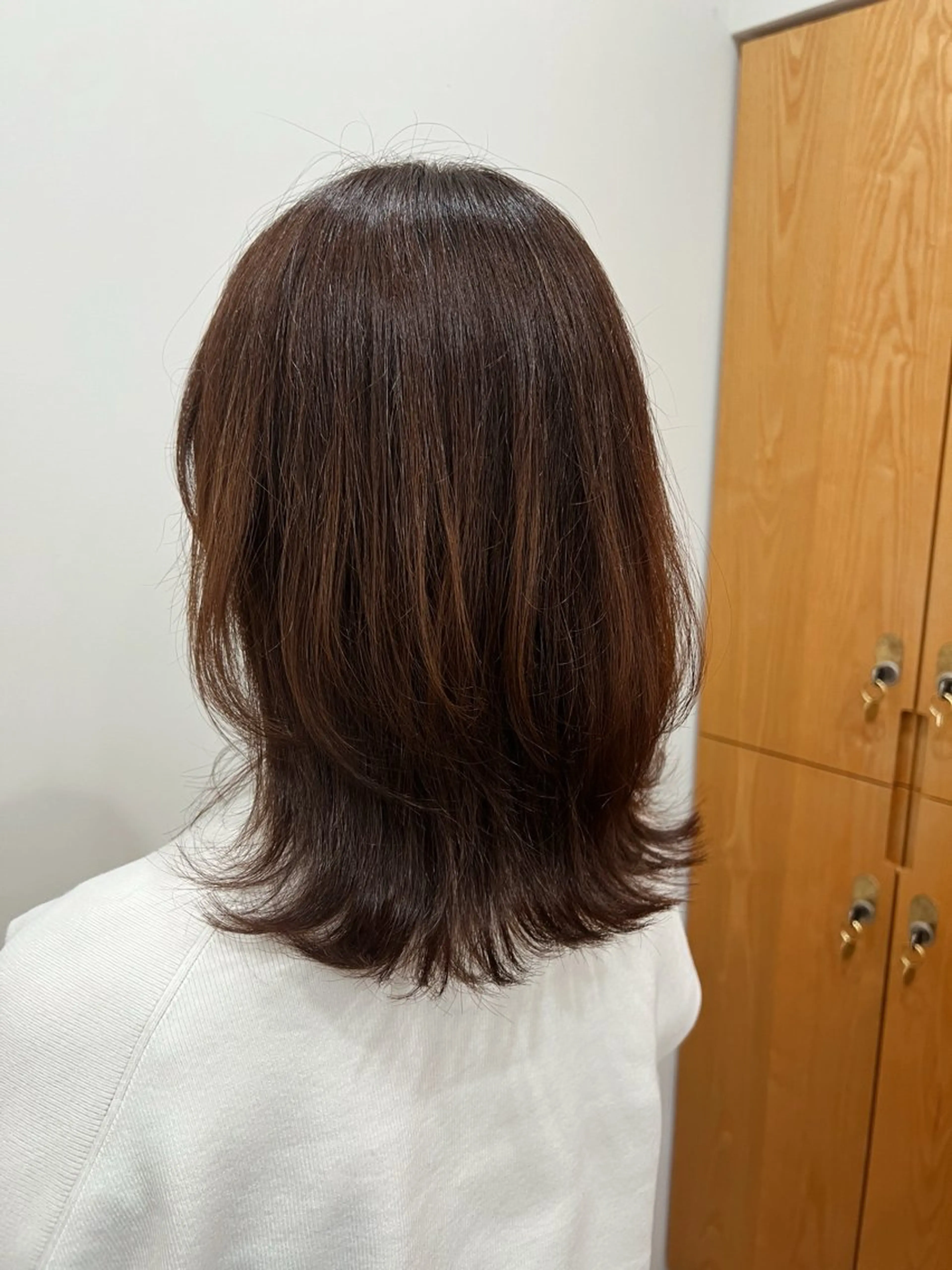 ミディアム 似合わせ/顔周り / レイヤーのヘアスタイル