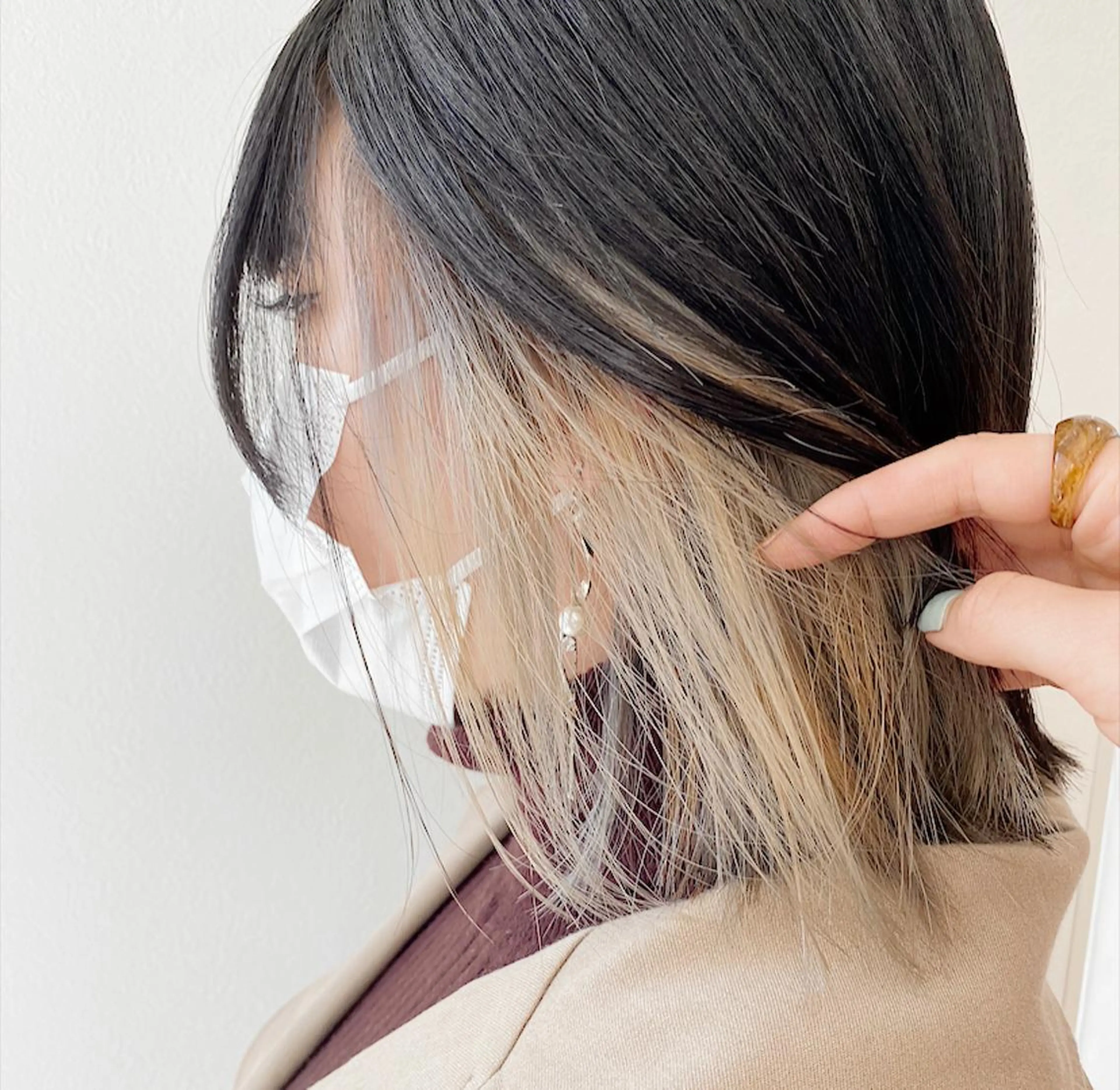 ミディアム カラー パーマ ヘアアレンジ ヘアカラー 西山梨々【5/1〜 復帰致します🌼】のヘアスタイル