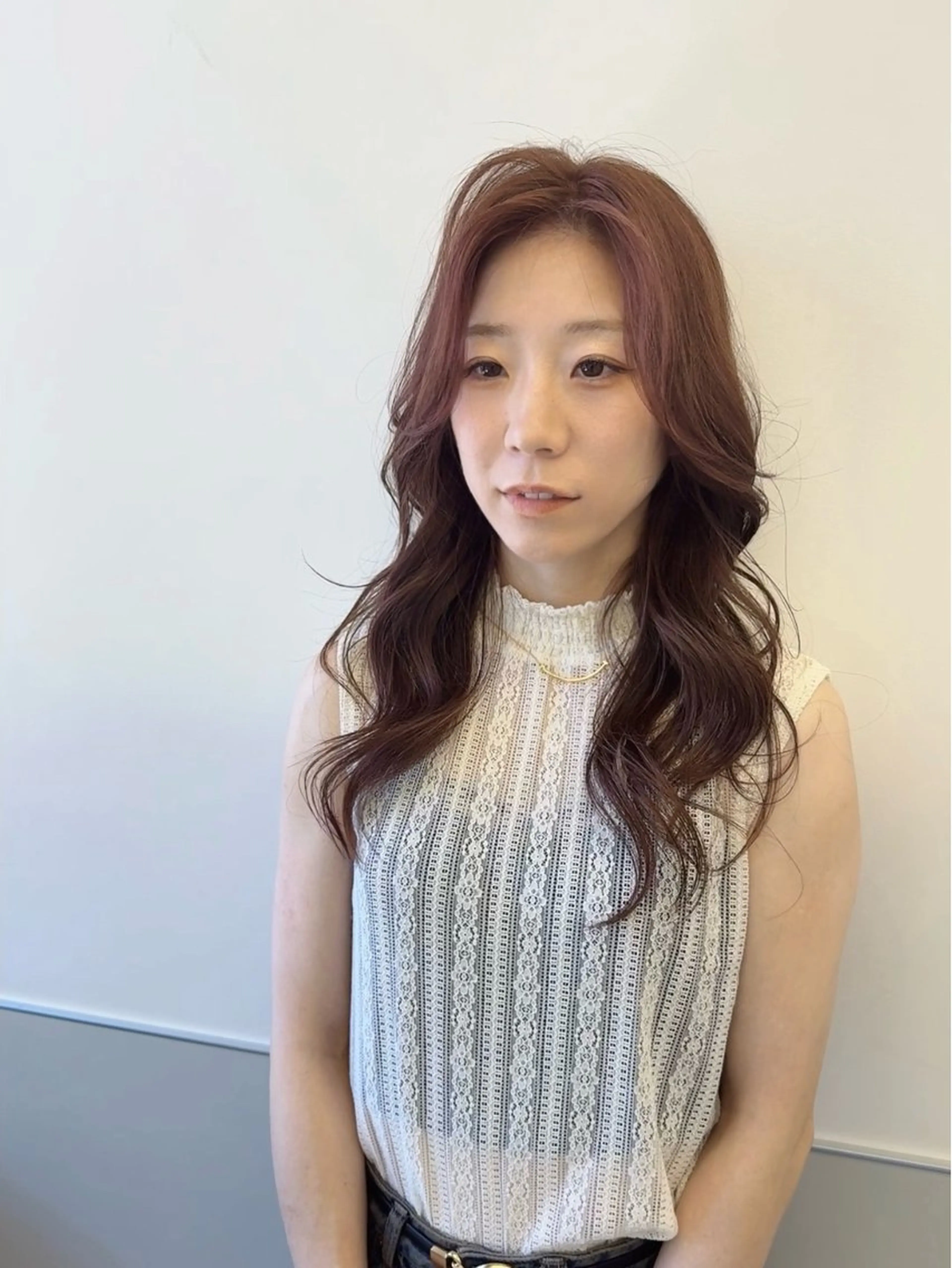 ロング カラー 韓国風ヘア レイヤーカット トリートメント ワンホンヘア カット ヘアカラー トリートメント 韓国ヘア🇰🇷 スズキのヘアスタイル