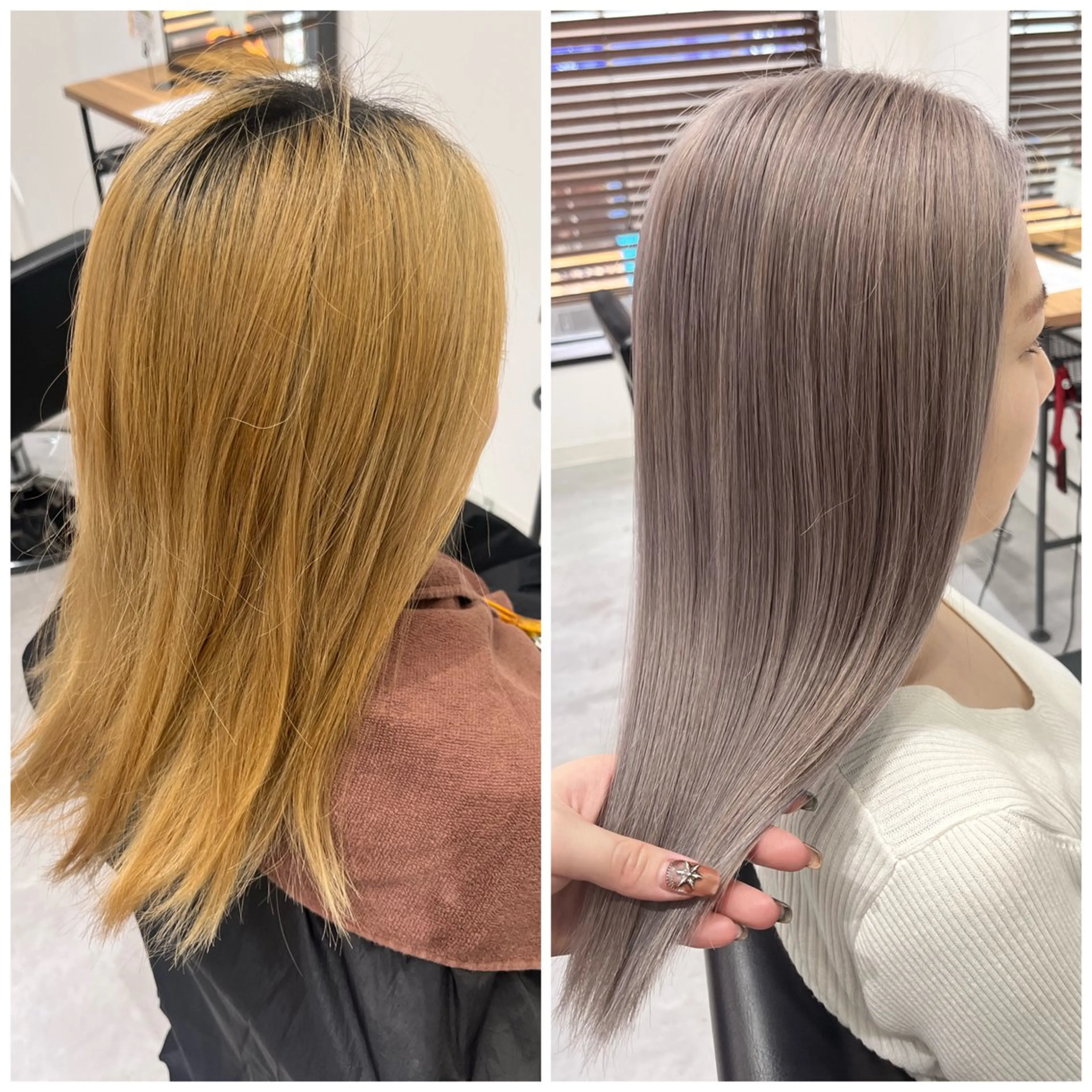 セミロング カラー ヘアカラー トリートメント MAKO ❤️‍🔥NEXTのヘアスタイル