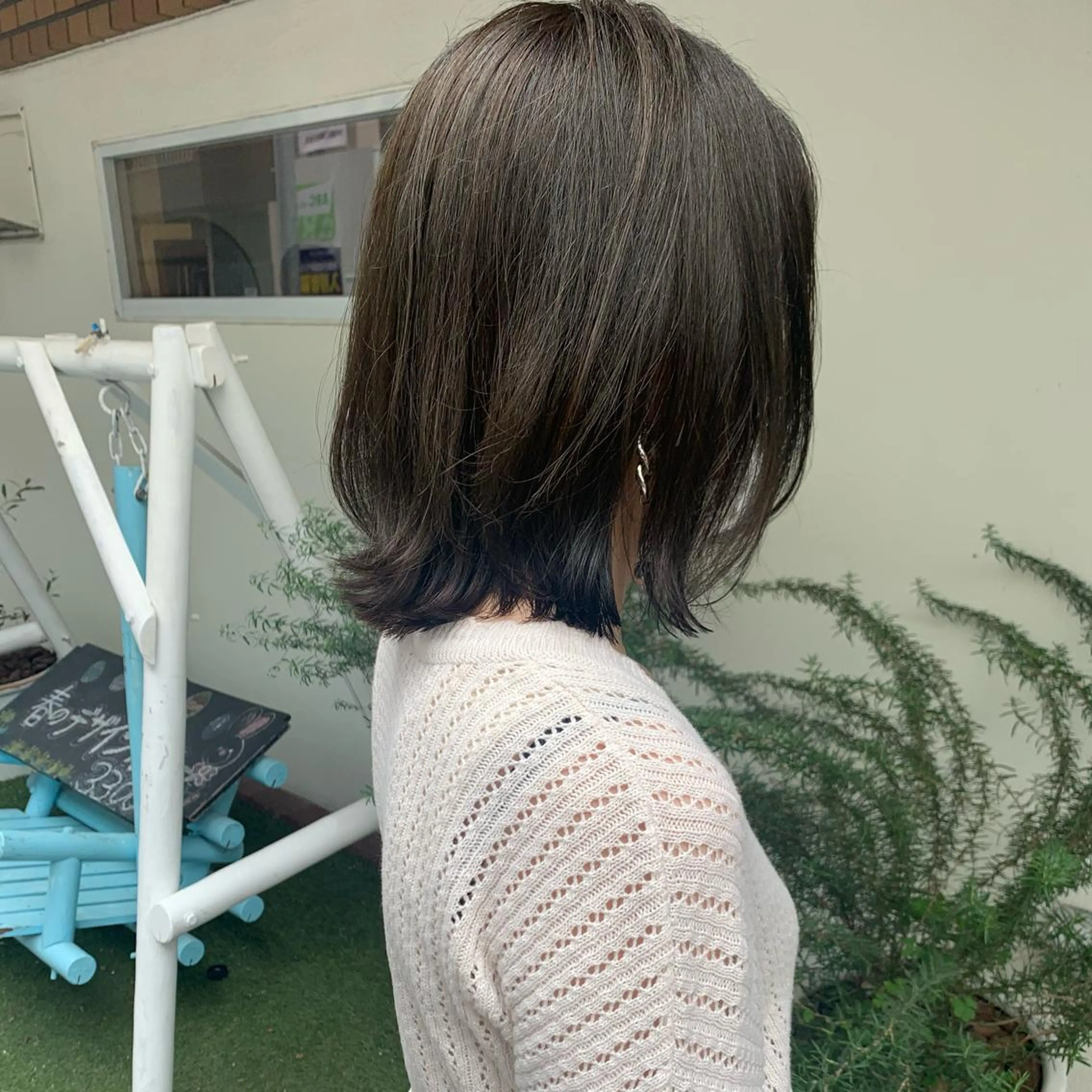 ミディアム カラー stylist店長 岡本真依のヘアスタイル