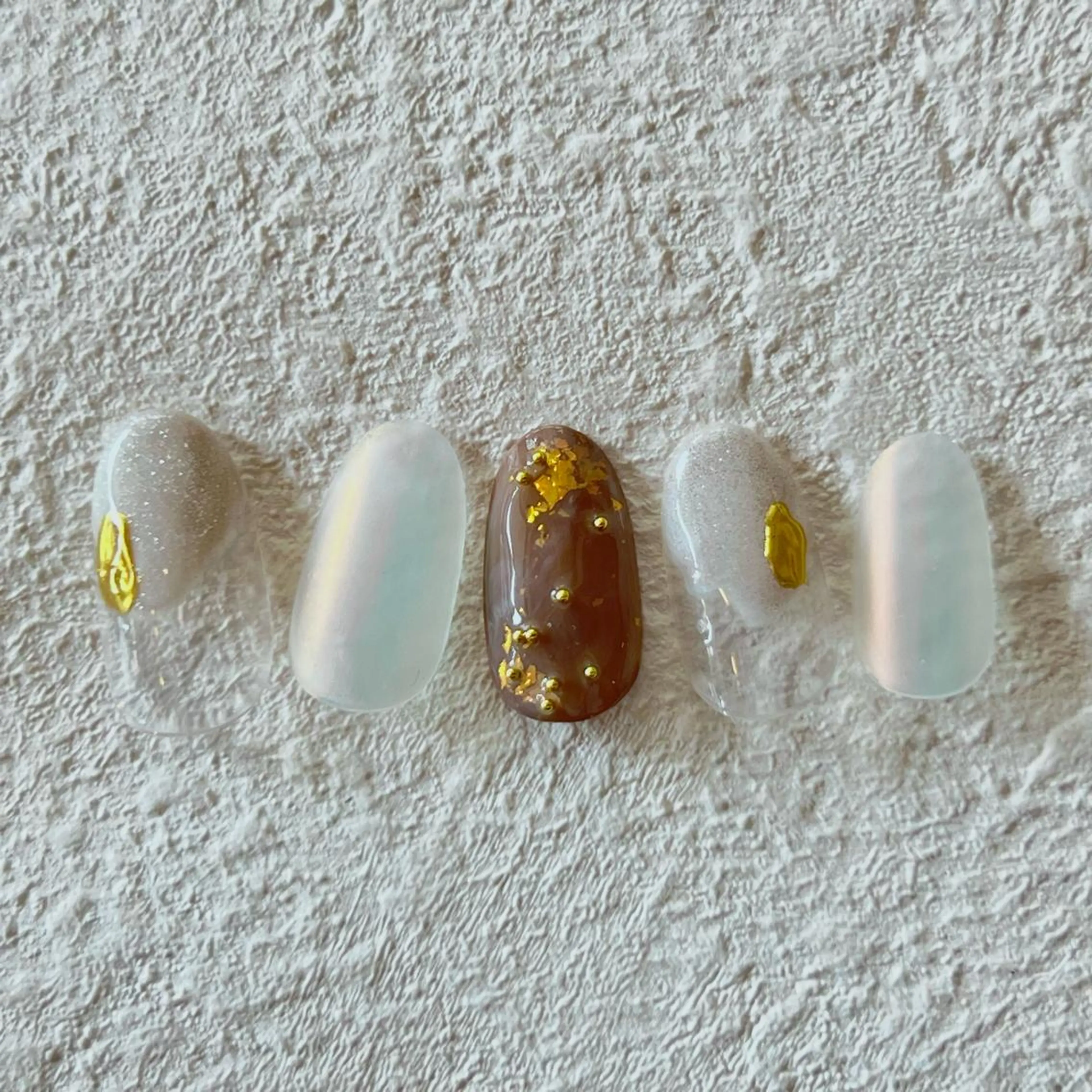 ネイル アートネイル ジェルネイル 韓国ネイル ミラーネイル ニュアンスネイル Nail Mikakoのネイルデザイン
