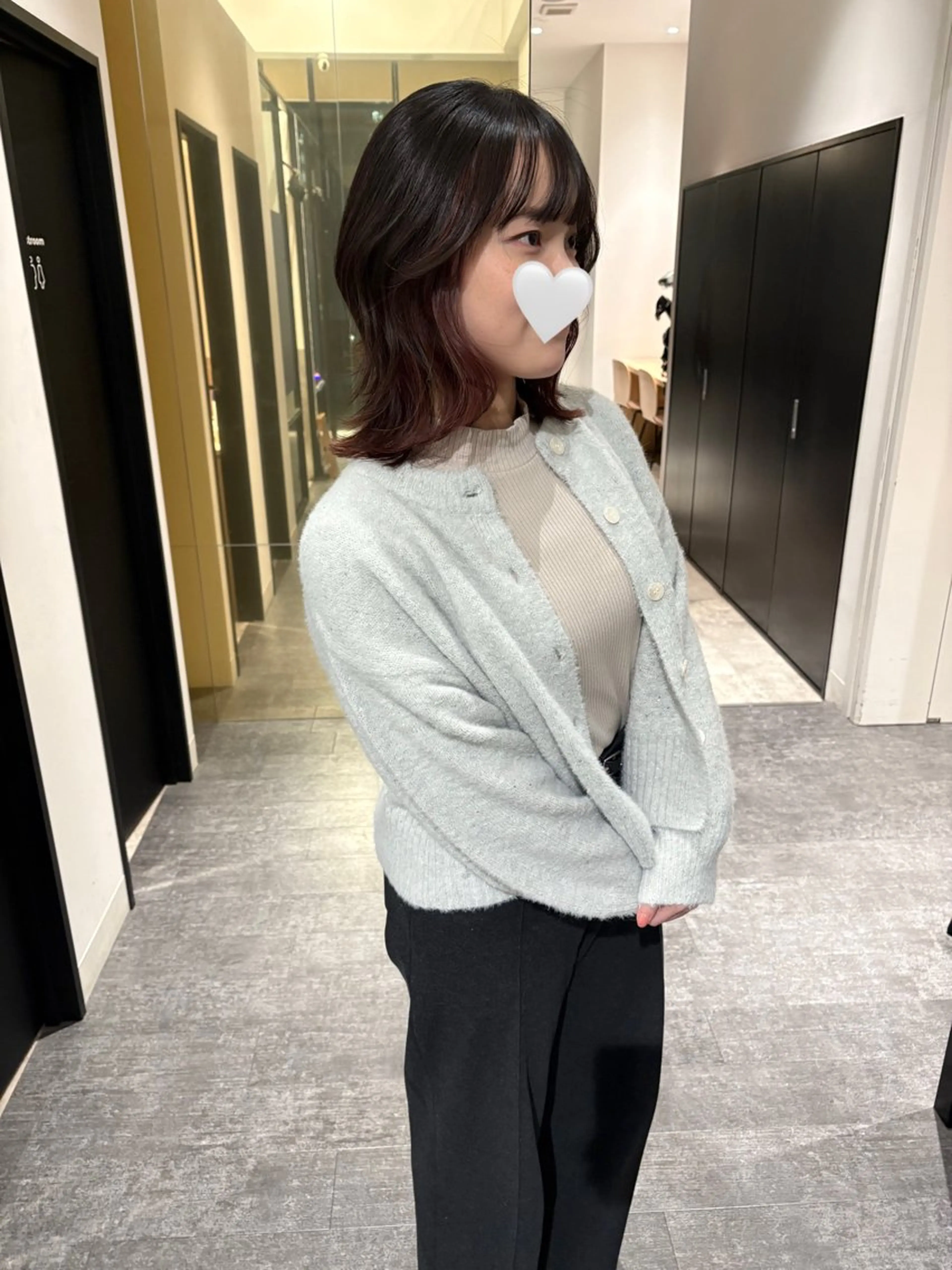 ミディアム カラー くびれヘア 韓国風ヘア カット mao | 柔らか艶カラー🫧のヘアスタイル