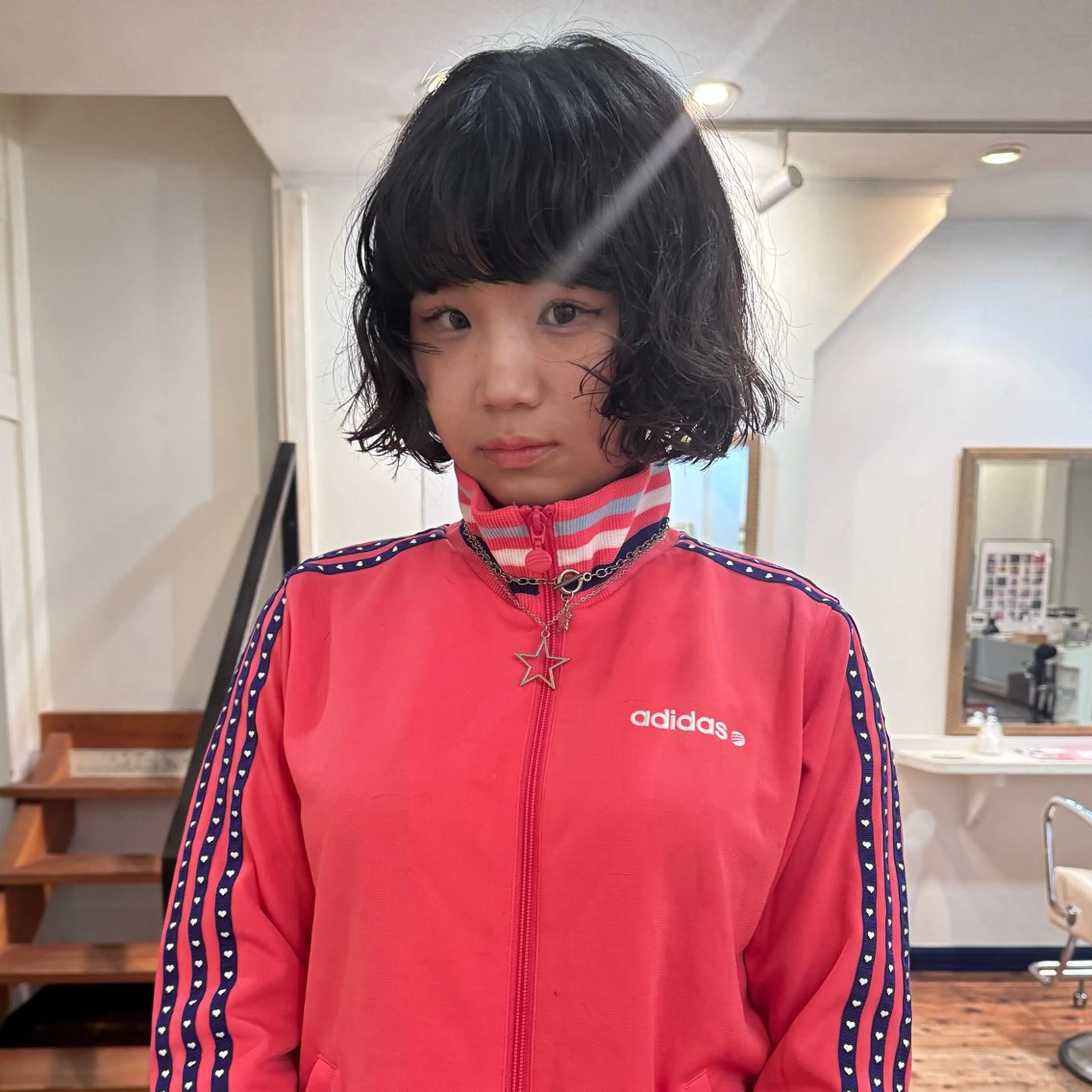 ショート パーマ カット パーマ トリートメント しずく/Lilu/ 博多美容室のヘアスタイル