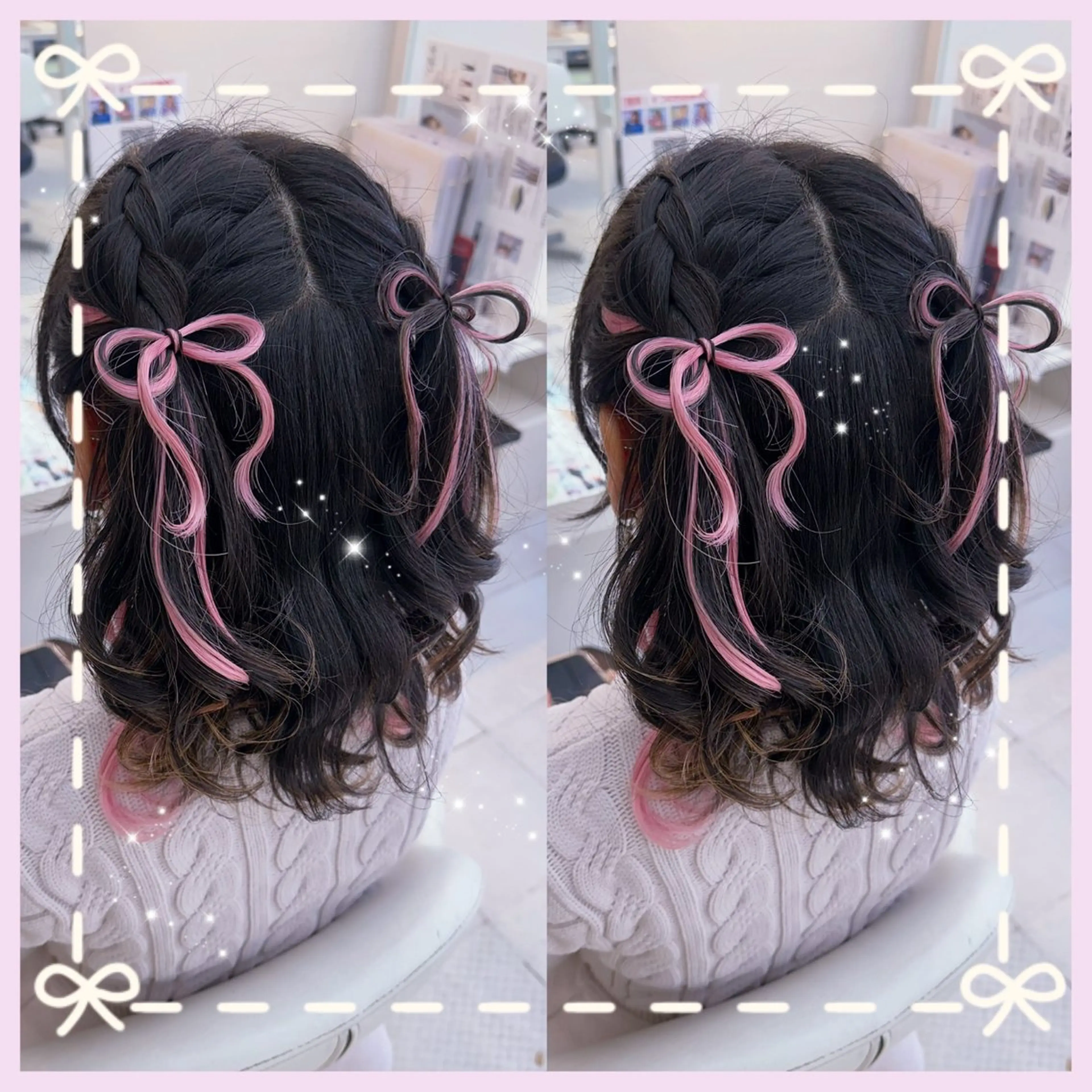 ミディアム ヘアアレンジ エクステ ヘアセット 艶髪/酸性ストレート /髪質改善/内村麻衣のヘアスタイル