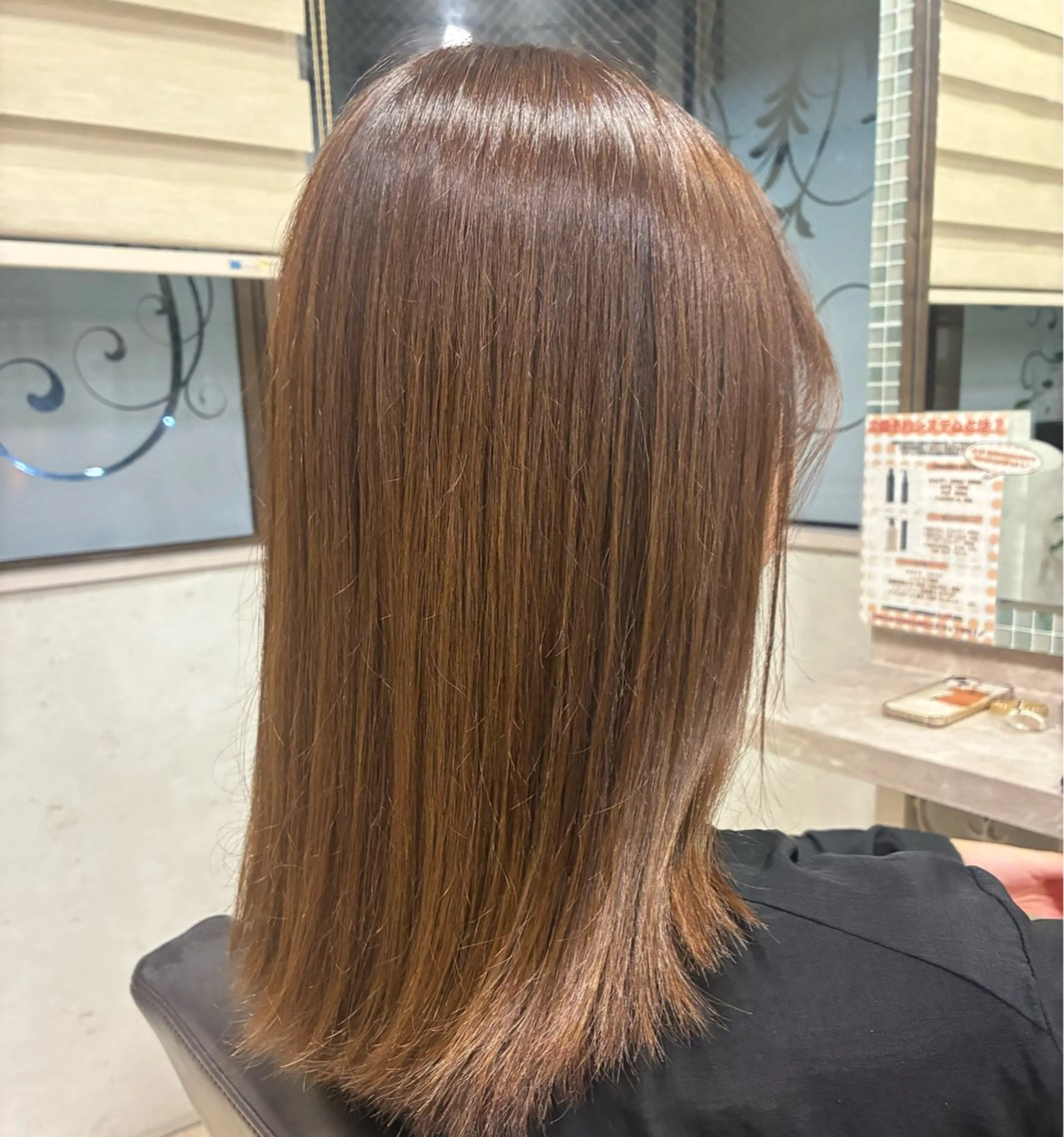 ミディアム カラー ベージュカラー イルミナカラー 髪質改善 TOMOMIのヘアスタイル