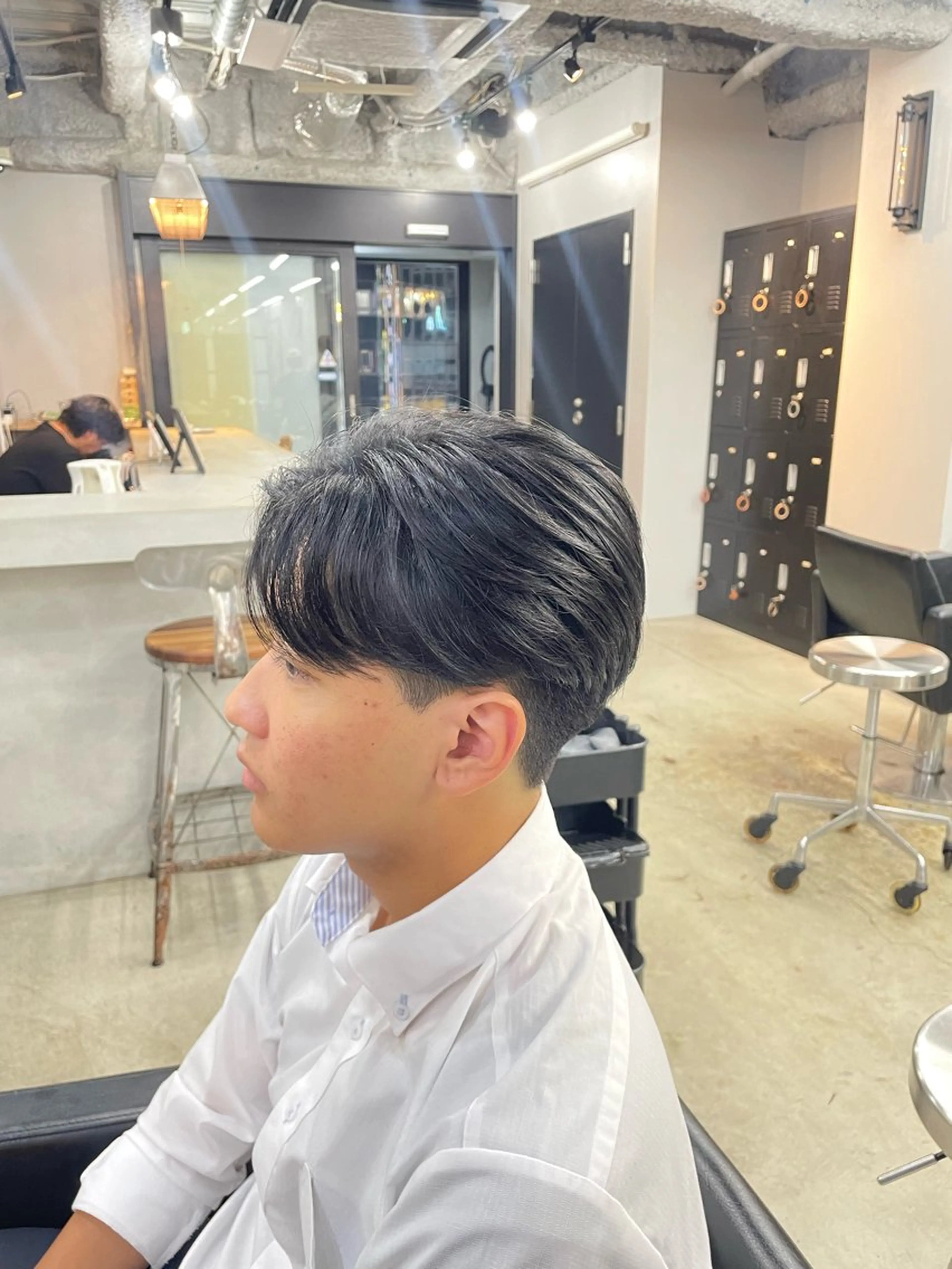 カラー パーマ メンズ カット ヘアカラー パーマ トリートメント ヘアセット 新宿/韓国ヘア/ 髪質改善ストレートのヘアスタイル